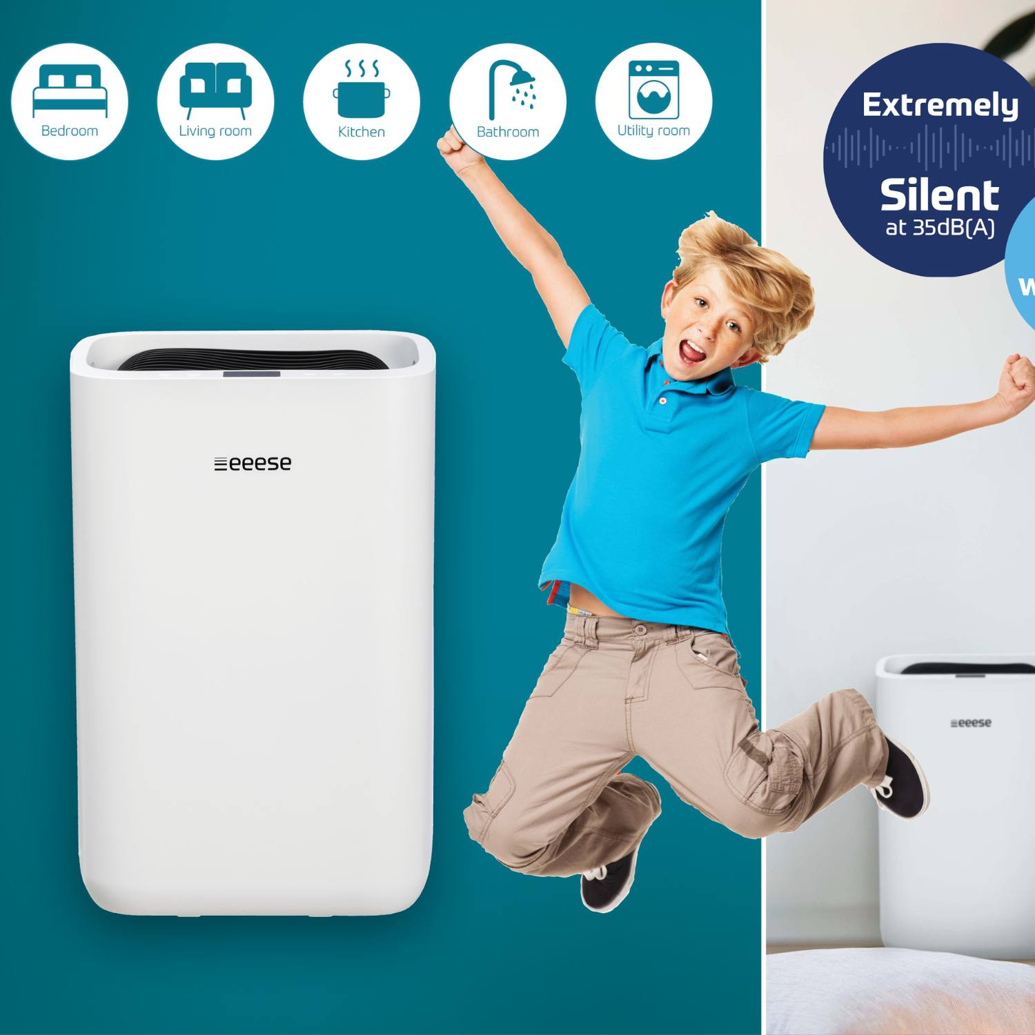 OUTLET: Affugter til 60 m2