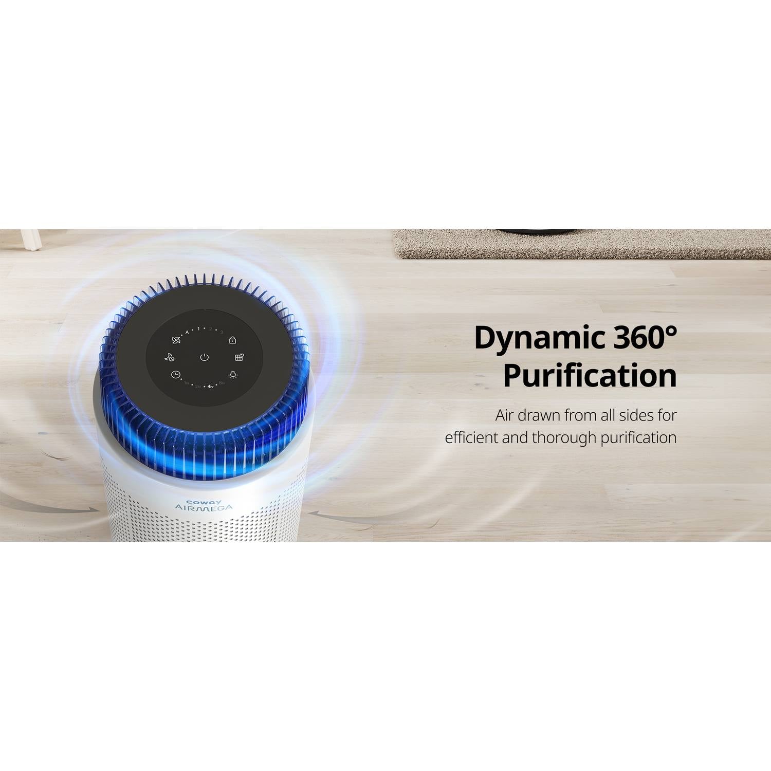 OUTLET: Luftrenser med HEPA filter 0-63 m2 Airmega 100