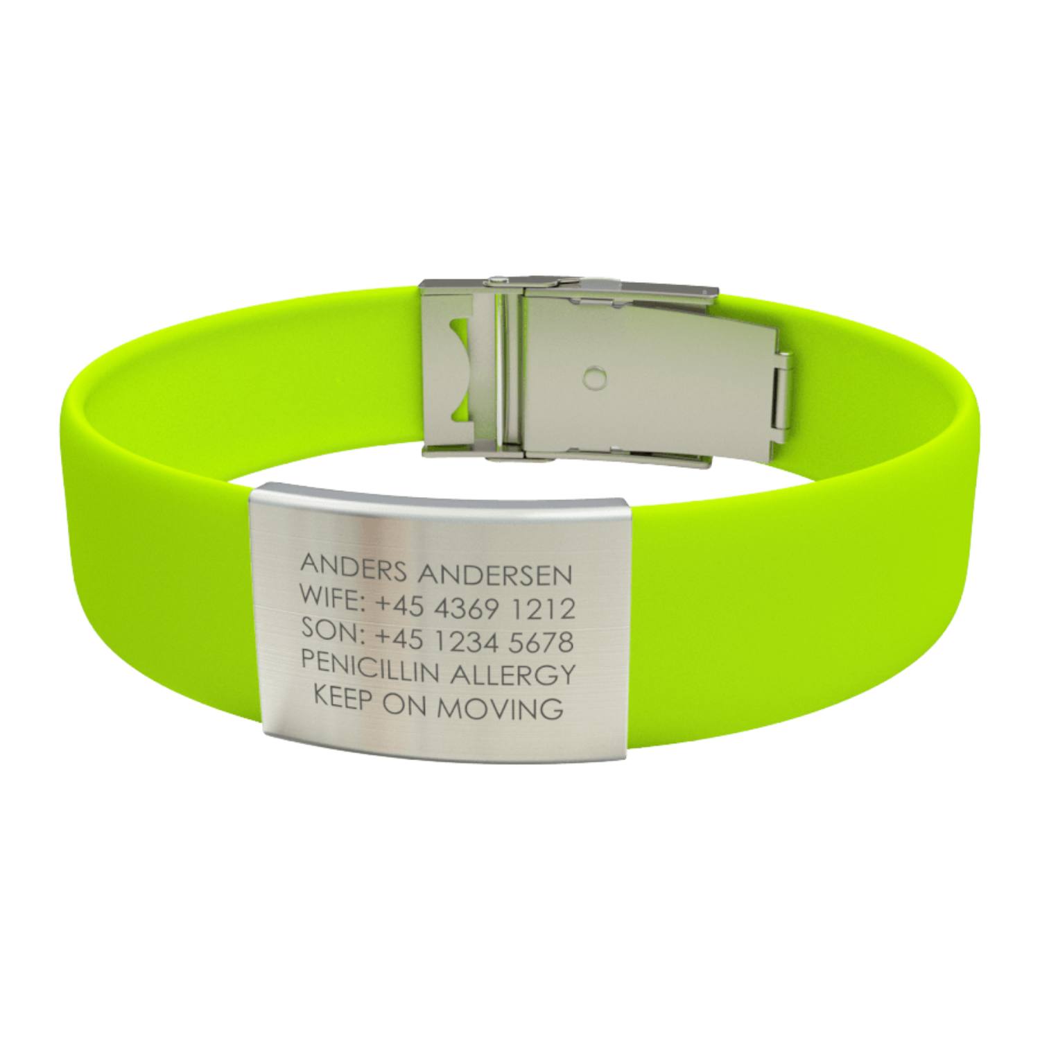 Armbånd med astma/allergi information (flere farver)