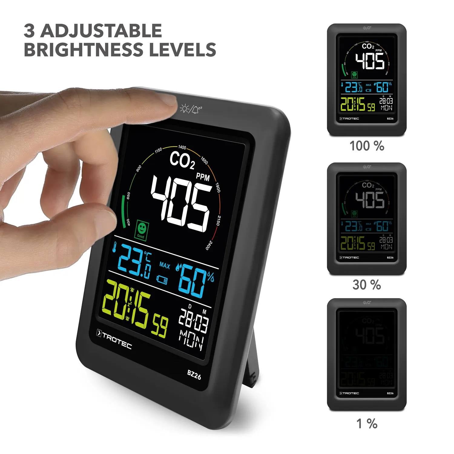 CO2 luftkvalitetsmåler Trotec - mål dit indeklima