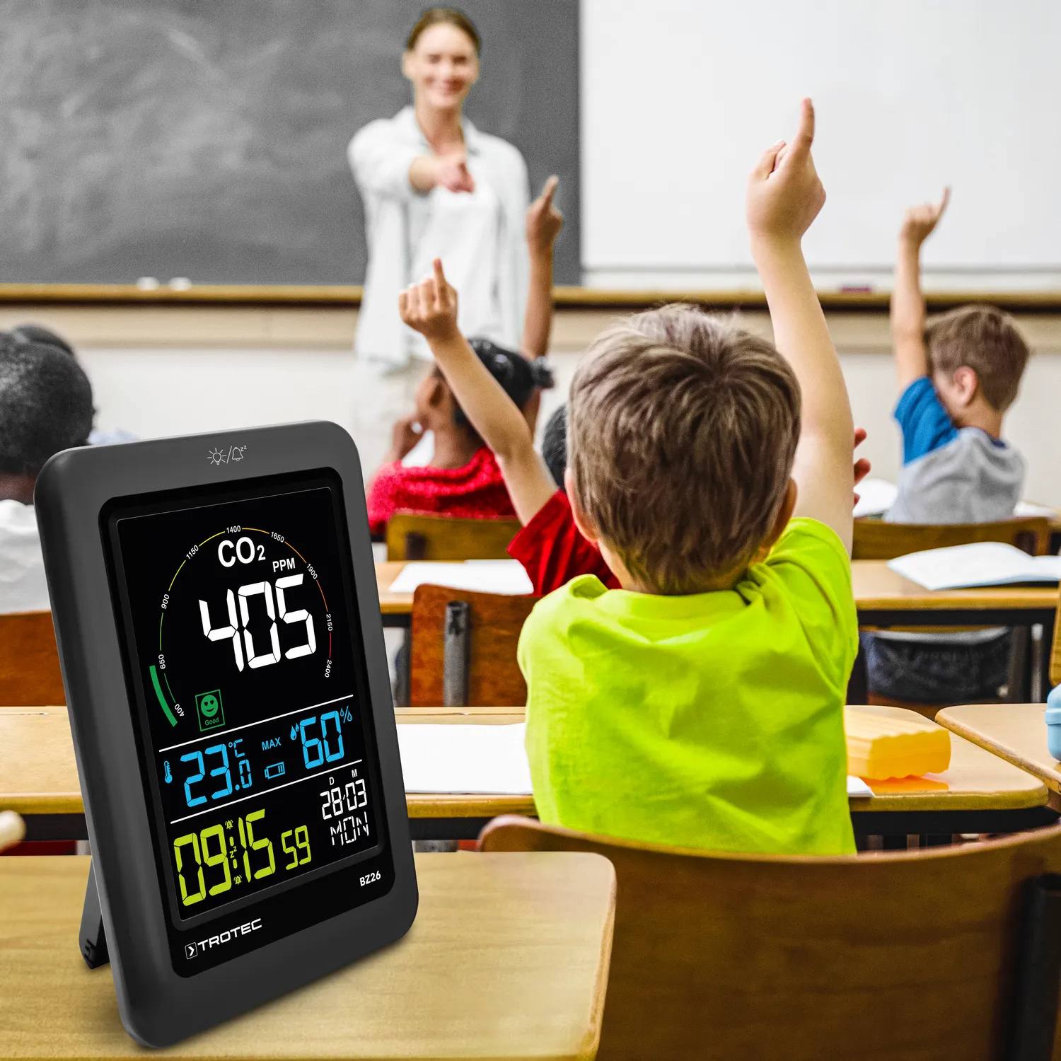 CO2 luftkvalitetsmåler Trotec - mål dit indeklima