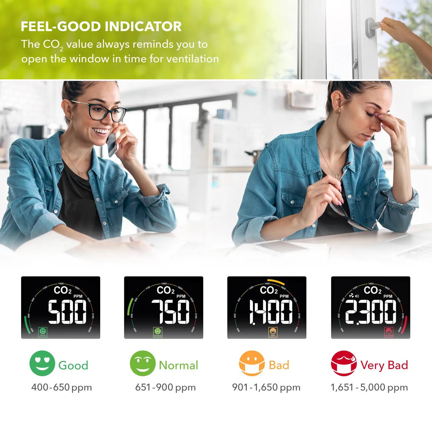 CO2 luftkvalitetsmåler Trotec - mål dit indeklima