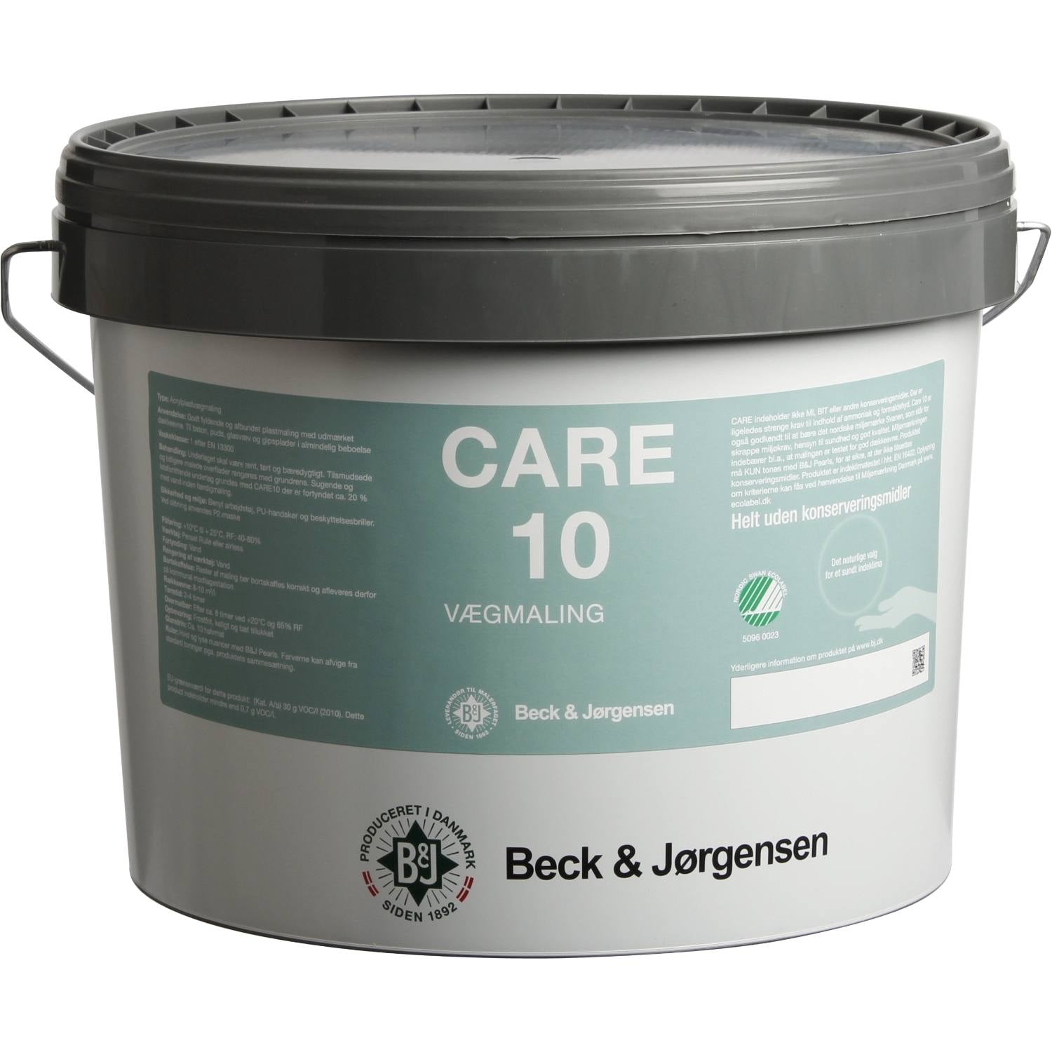 Allergivenlig maling Hvid, Care 10