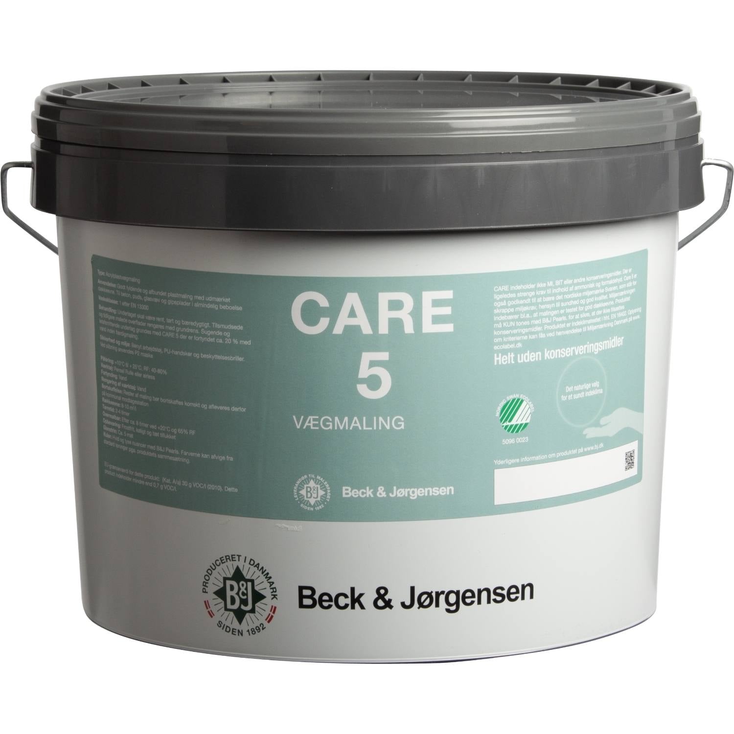 Allergivenlig maling Hvid, Care 5