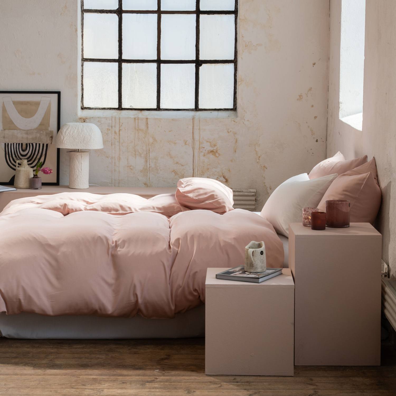 Bambus sengetøj Rosa Eksem/udsat hud