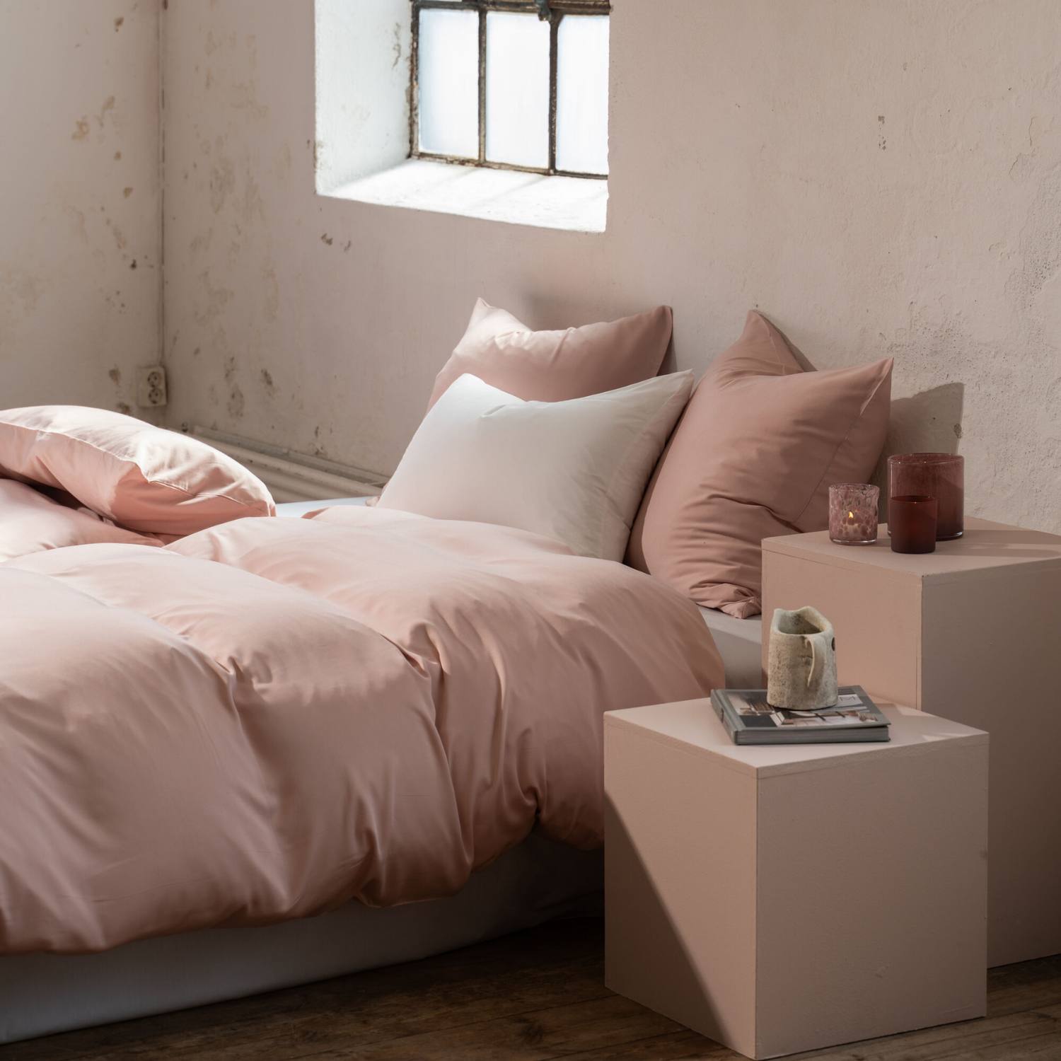 Bambus sengetøj Rosa Eksem/udsat hud