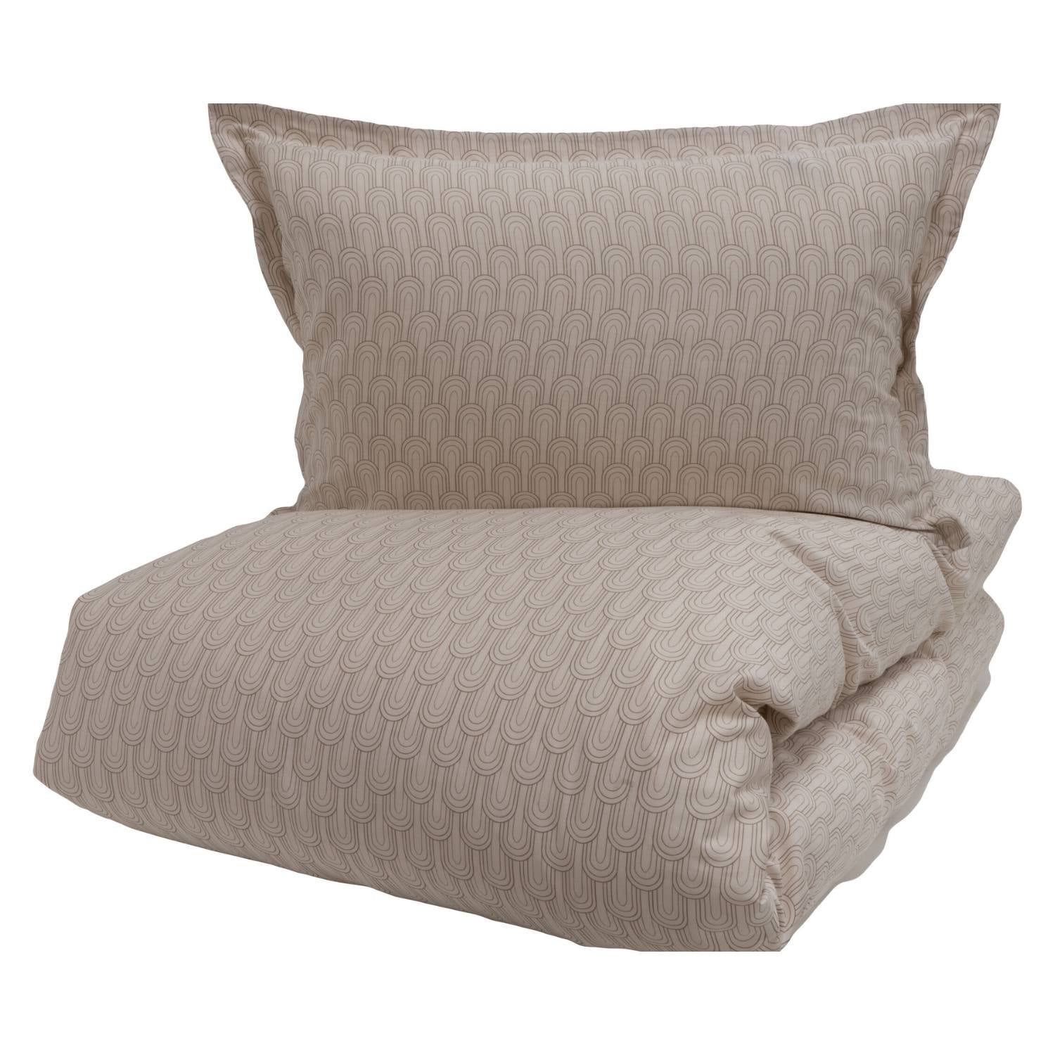 OUTLET: Allergivenligt sengetøj Betty Beige (høj TC - 400) - 140x200