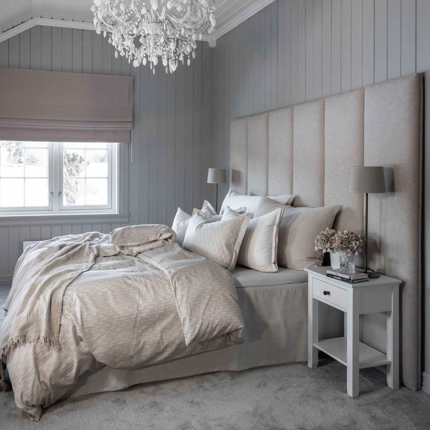 OUTLET: Allergivenligt sengetøj Betty Beige (høj TC - 400) - 140x200