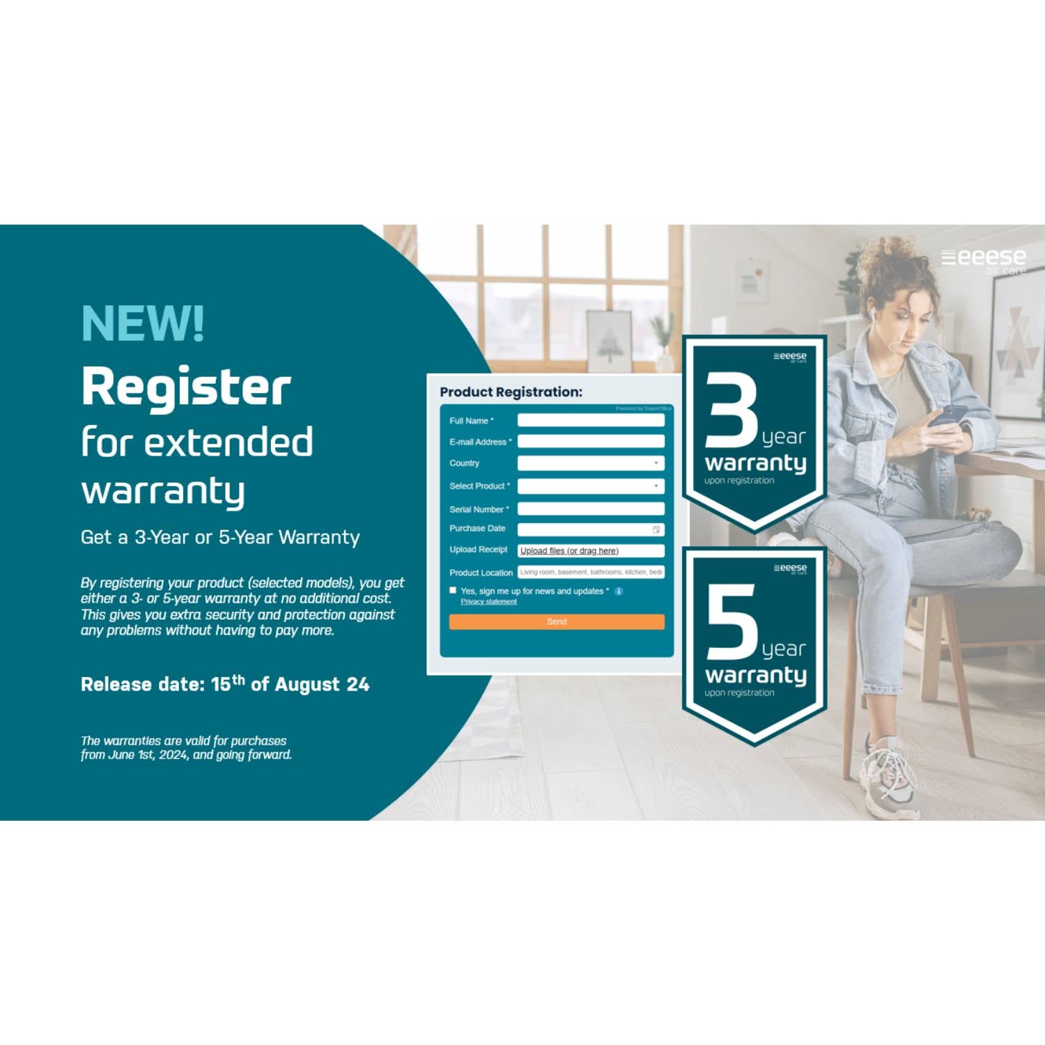 OUTLET: Affugter til 60 m2