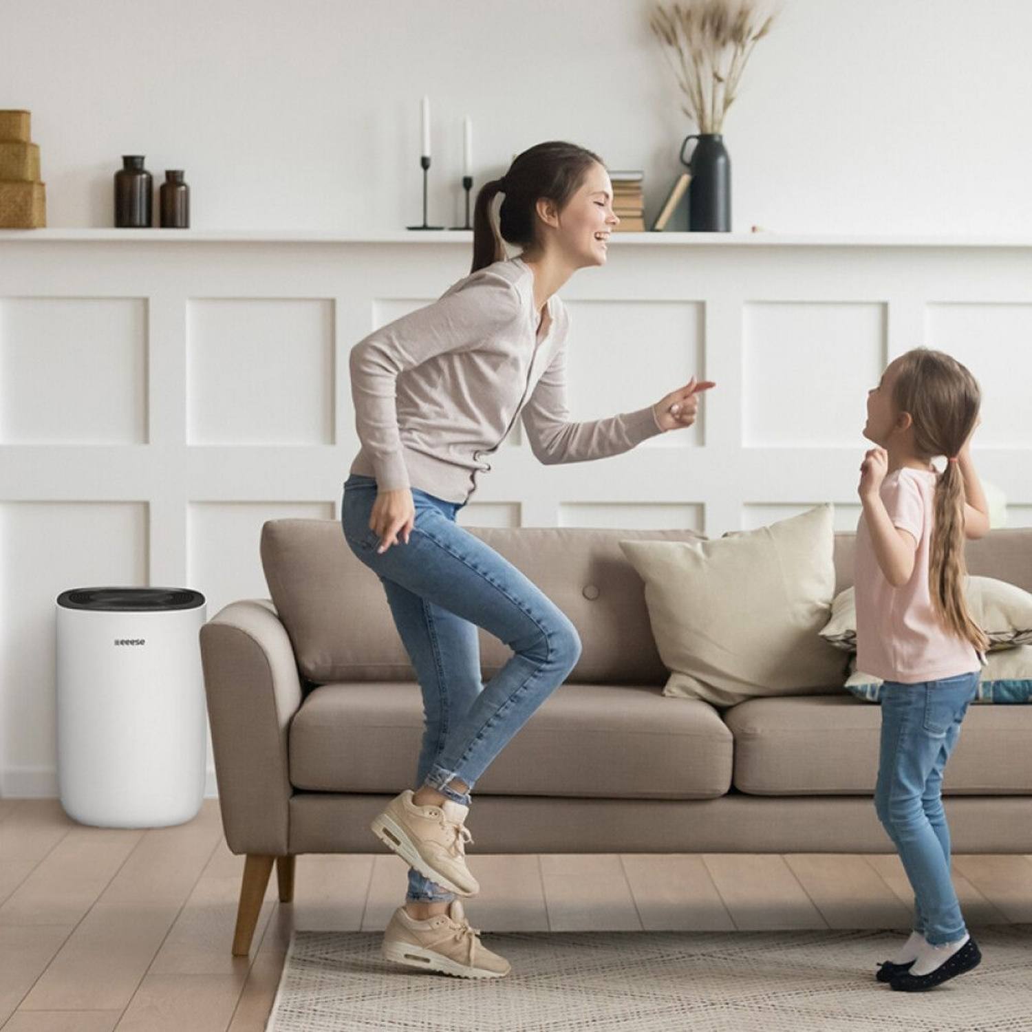 OUTLET:Affugter til 40 m2 m. tøjtørringsfunktion