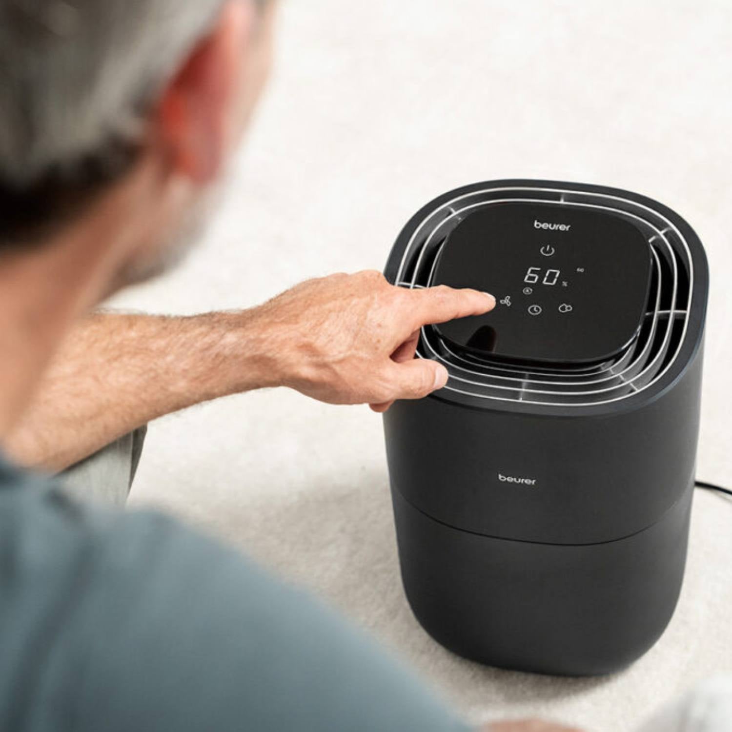 Luftfugter Beurer 30 m2 ved tør luft