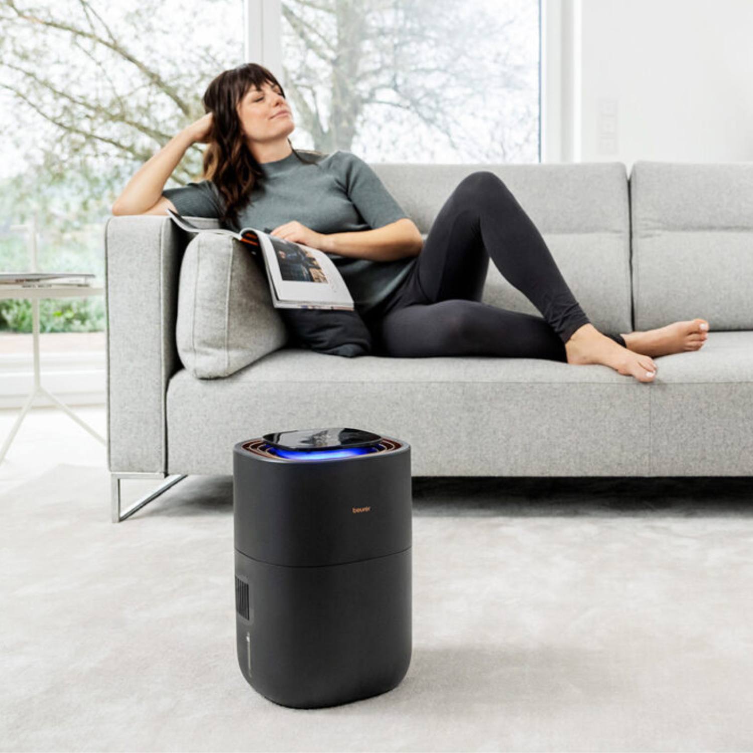 Luftfugter Beurer 45 m2 ved tør luft