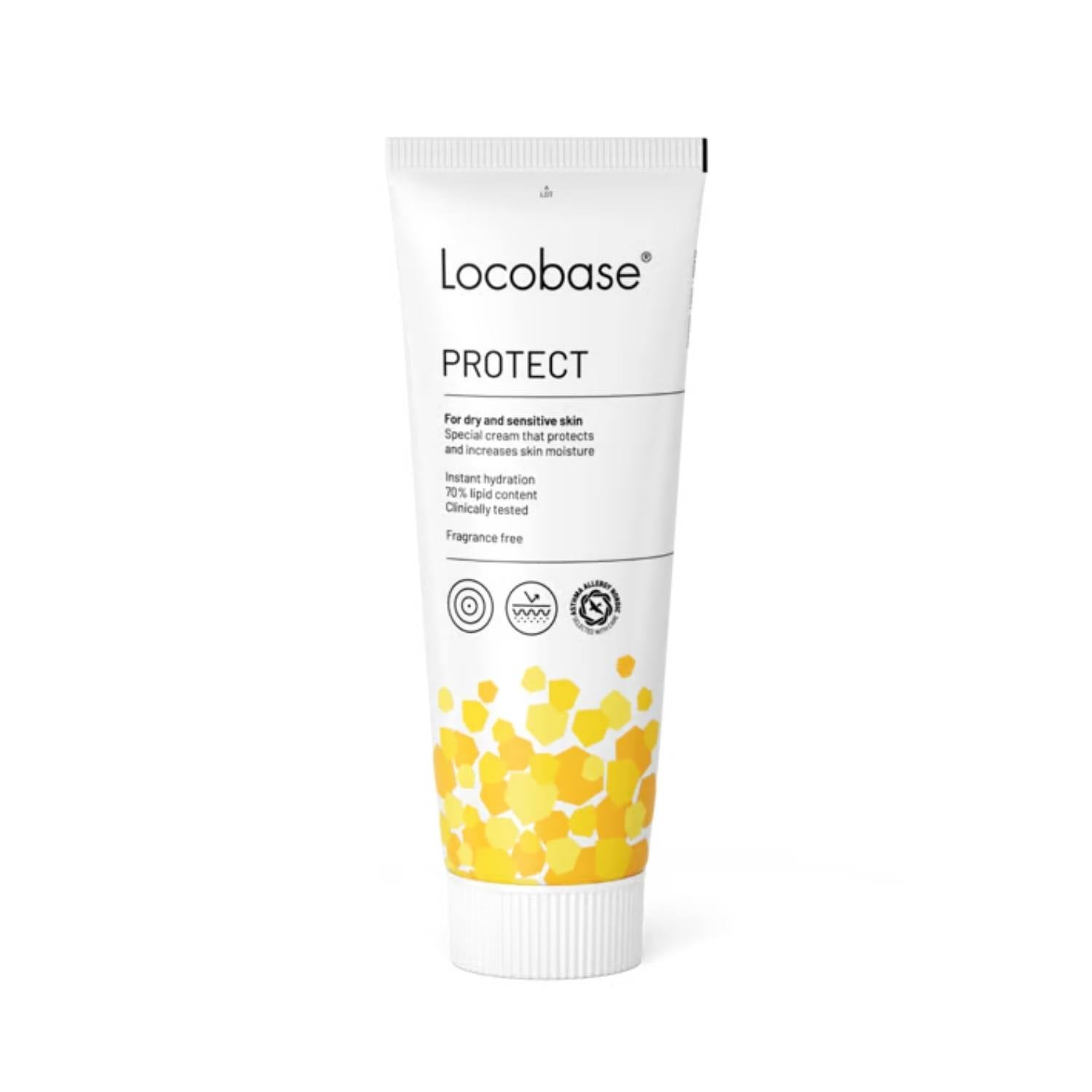 Locobase fedtcreme Protect FTCR 70% (tilfører fugt), 100 g.