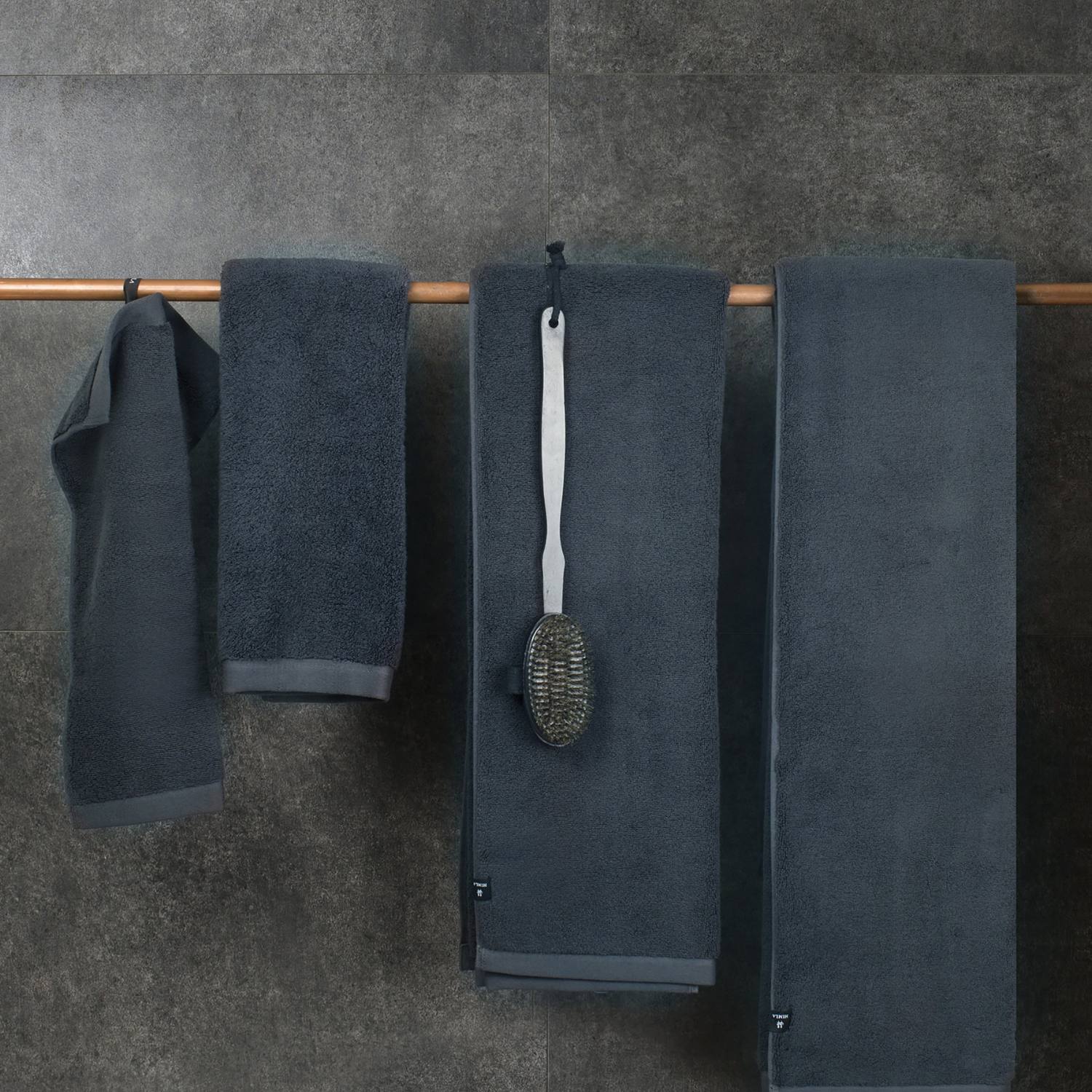 Hurtigtørrende, blødt håndklæde Økologisk Bomuld HIMLA Blå