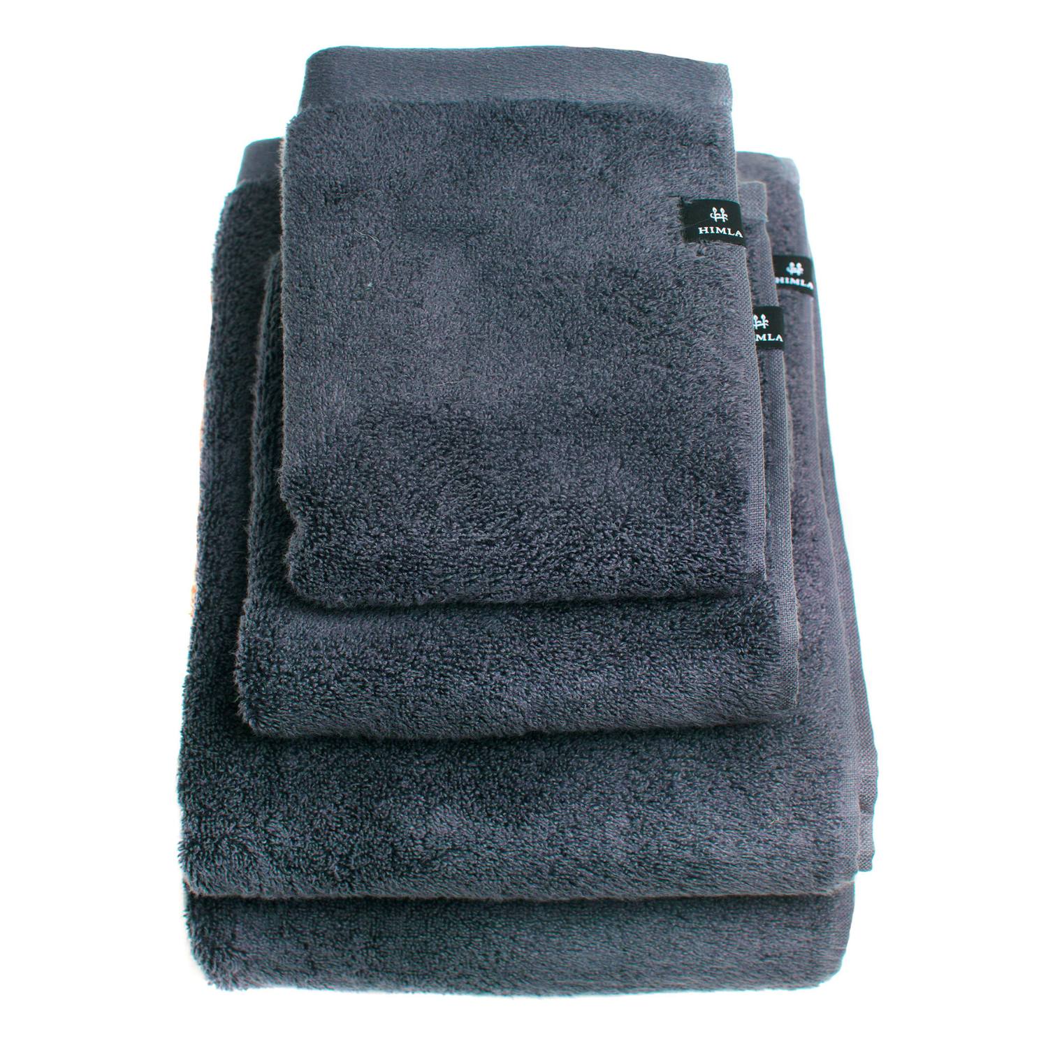 Hurtigtørrende, blødt håndklæde Økologisk Bomuld HIMLA Blå