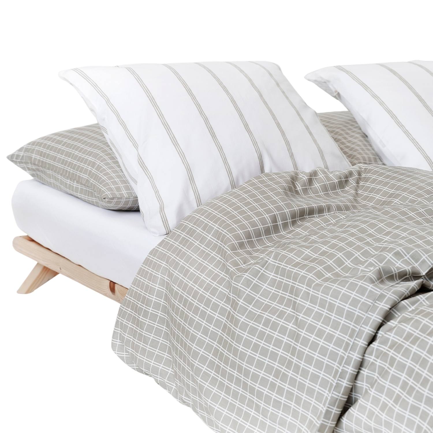 Allergivenligt sengetøj Snooze Beige Økologisk GOTS (høj TC - 300)