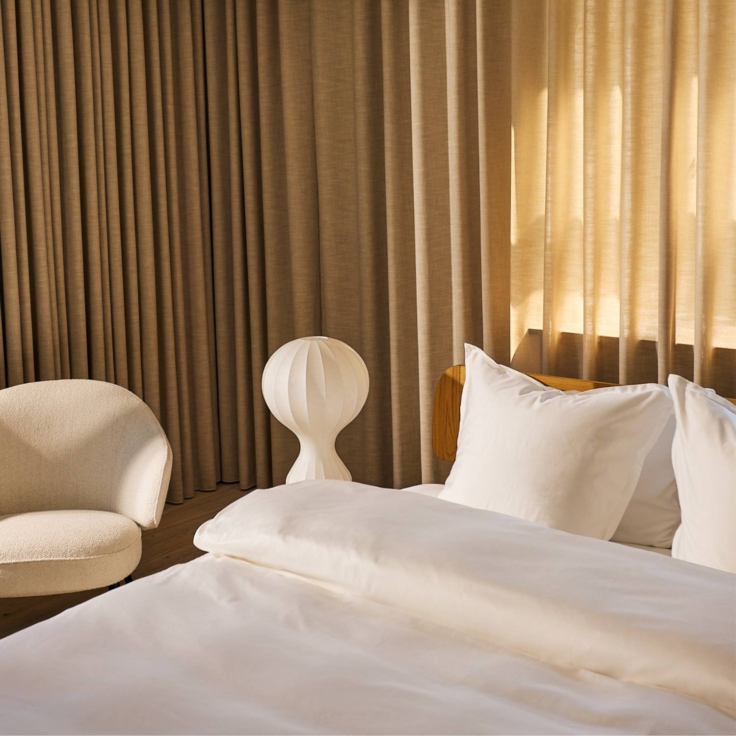 Allergivenligt sengetøj Egyptisk bomuld Hvid (Høj TC - 400)