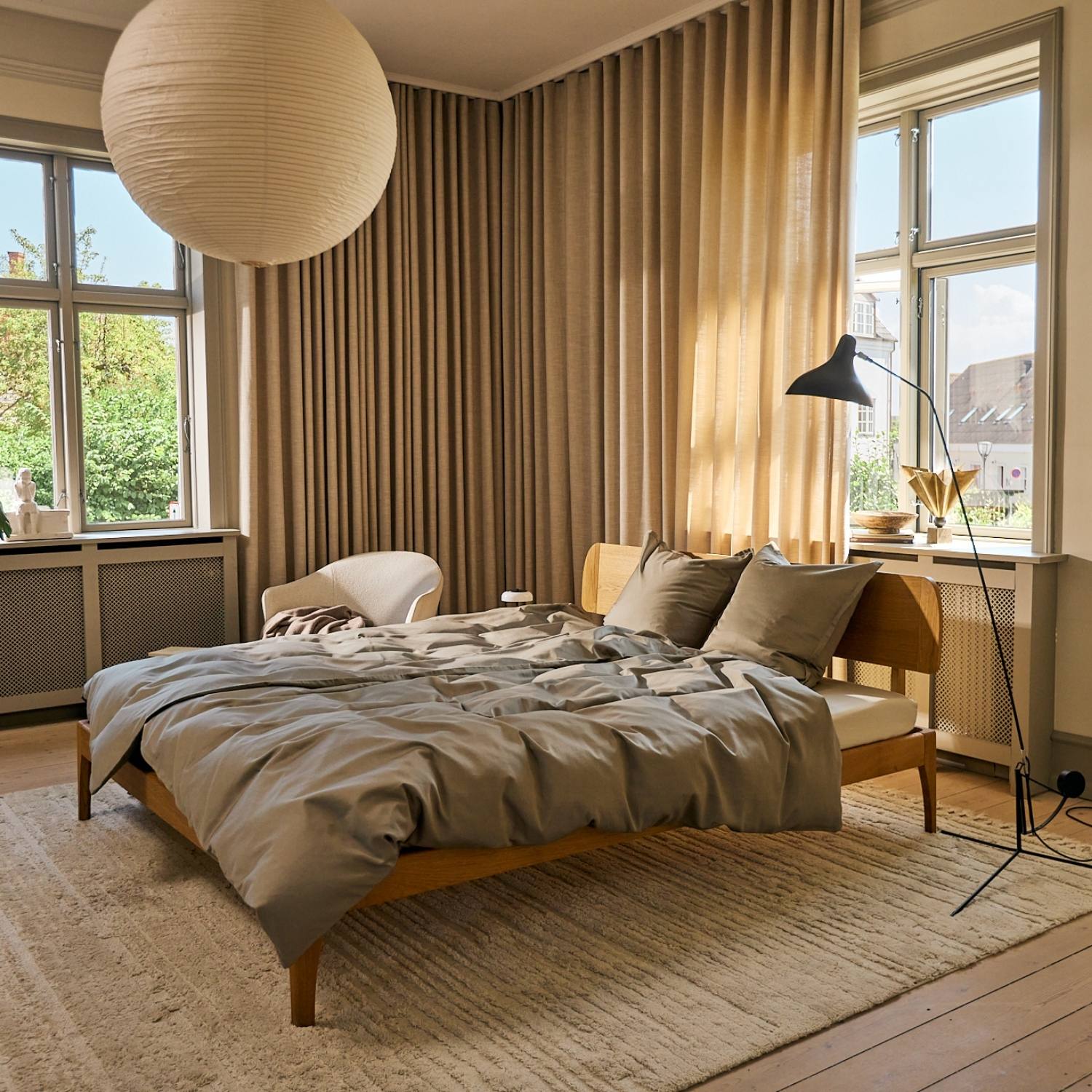 Allergivenligt sengetøj Egyptisk bomuld Shitake (Høj TC - 400)