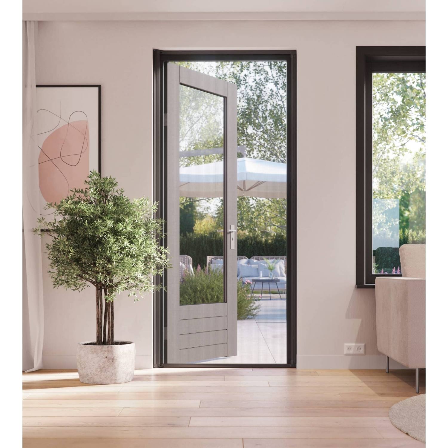 Pollennet til rulledør, Sort