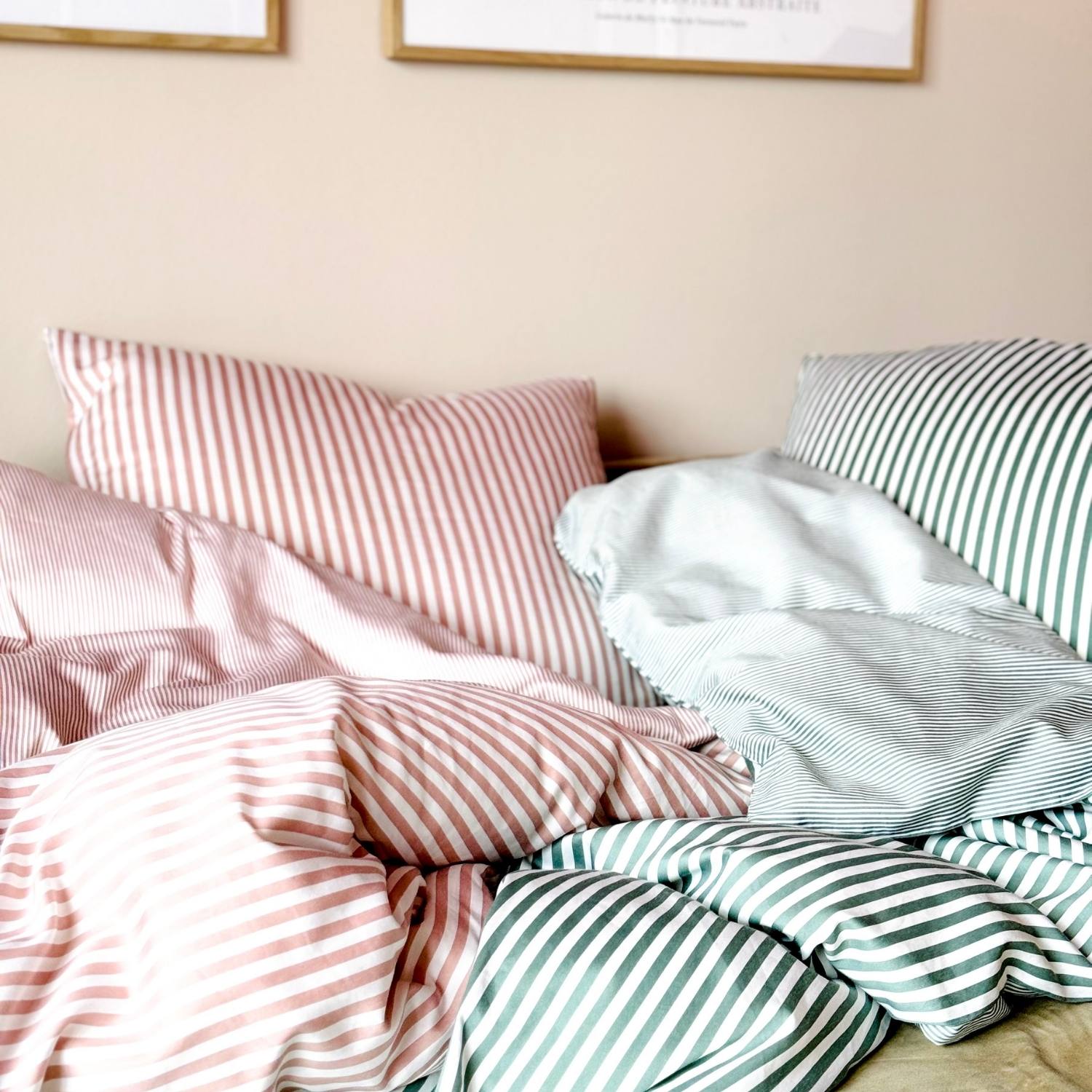 Junior Allergivenligt sengetøj bomuldssatin Happy Rose (Høj TC - 300)