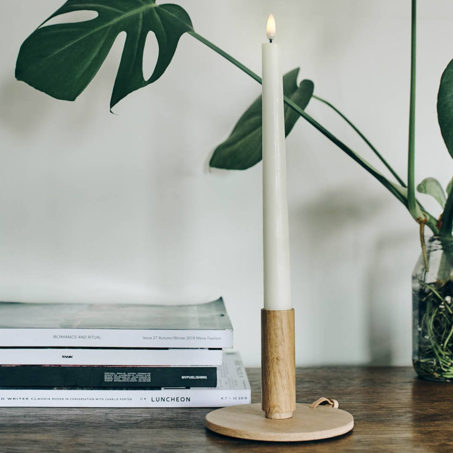 UYUNI LED kronelys, 2 stk. 25 cm.