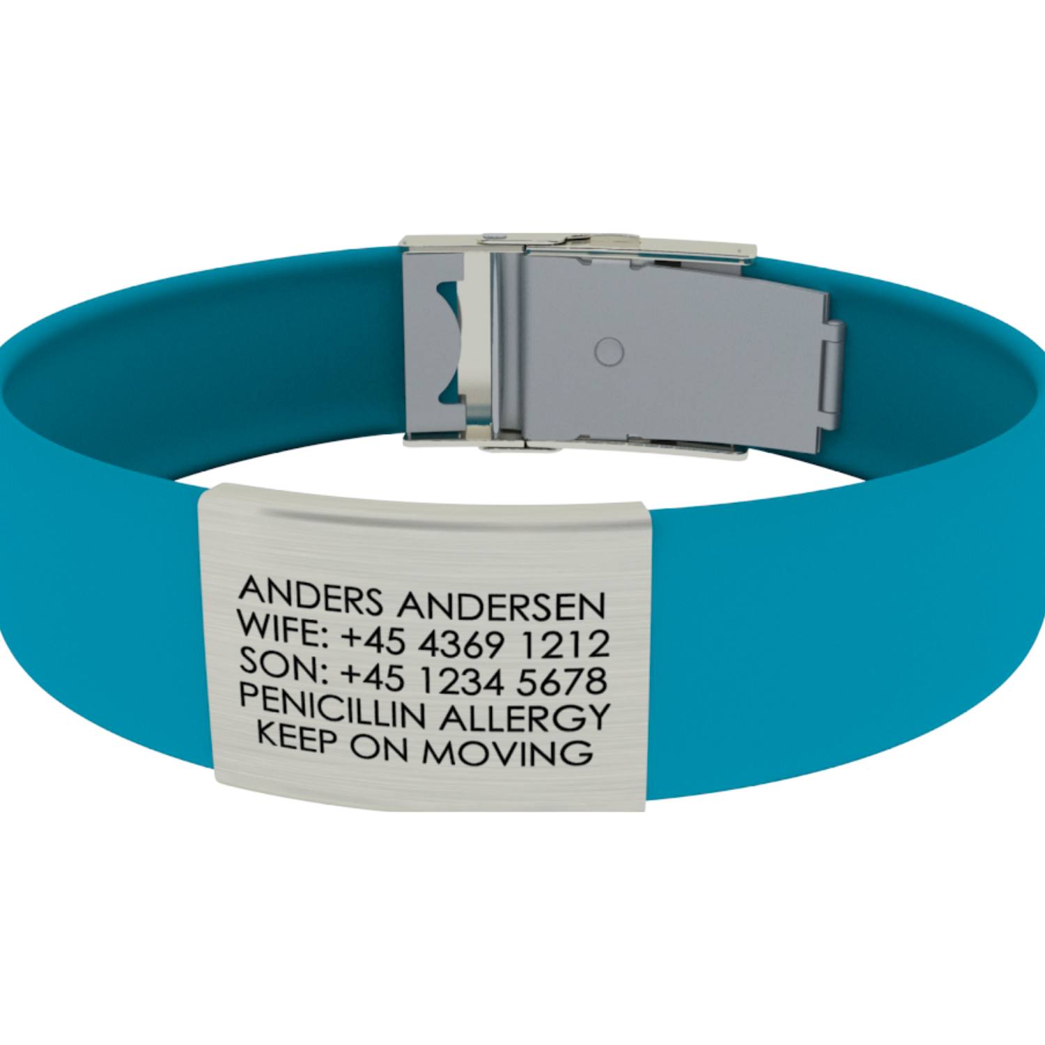 Armbånd med astma/allergi information (flere farver)