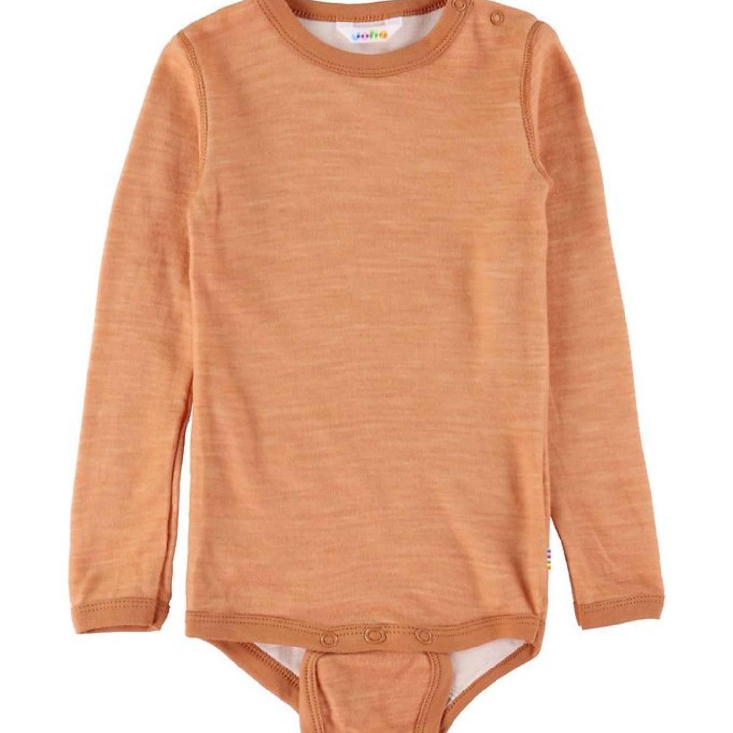Body m. lange ærmer i merino uld & øko bambus kobber (til eksem og udfordret hud) Joha