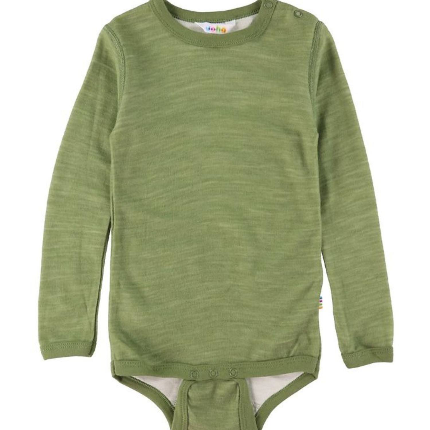 Body m. lange ærmer i merino uld & øko bambus Salvie (til eksem og udfordret hud) Joha