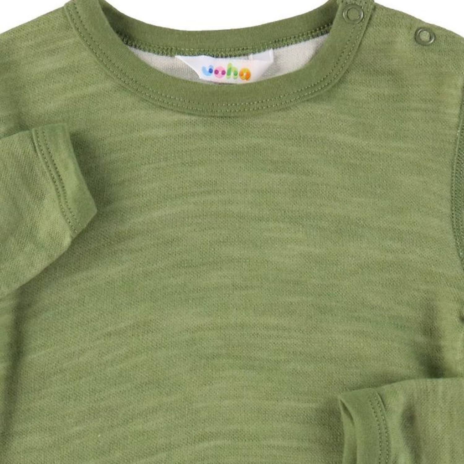 Body m. lange ærmer i merino uld & øko bambus Salvie (til eksem og udfordret hud) Joha