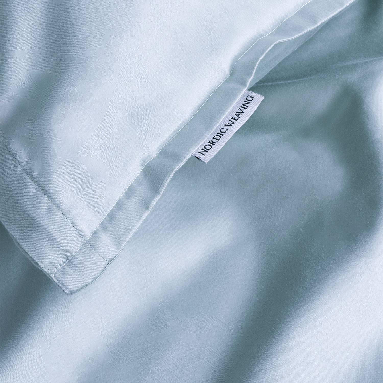 Allergivenligt sengetøj Egyptisk bomuldssatin Lys Blå (Høj TC - 400) Nordic Weaving