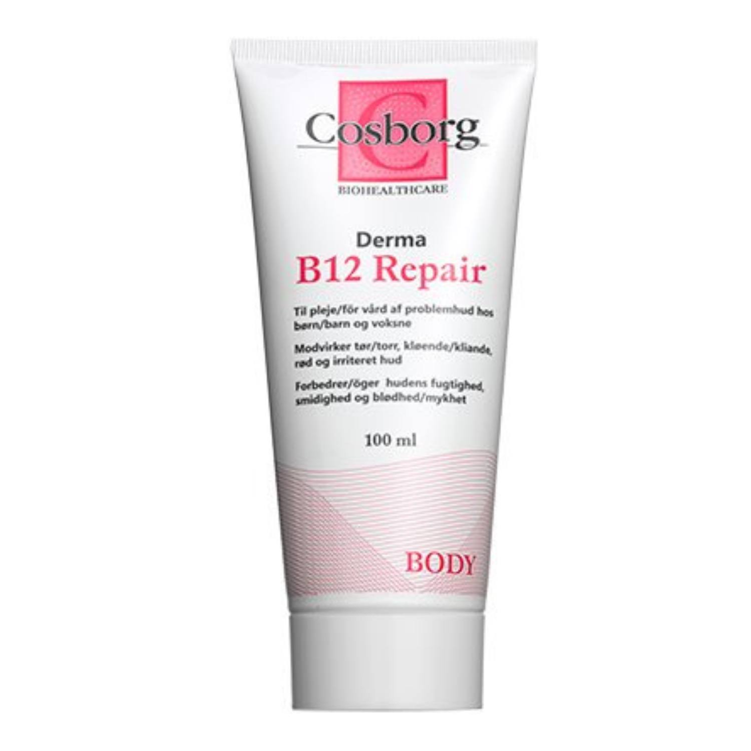 Cosborg Repair bodycream med B12 (mod tør hud og kløe), 100 ml.
