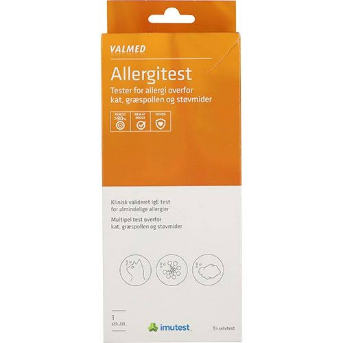 Allergitest for kat, støv og græs