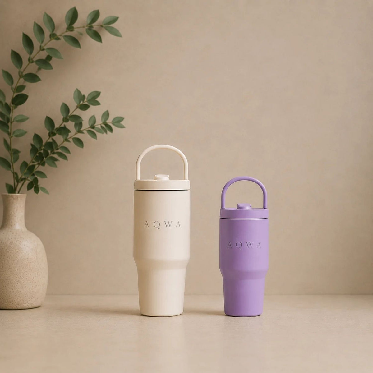 AQWA Go Termokop – BPA-fri & testet til fødevarekontakt - Sand 950 ml