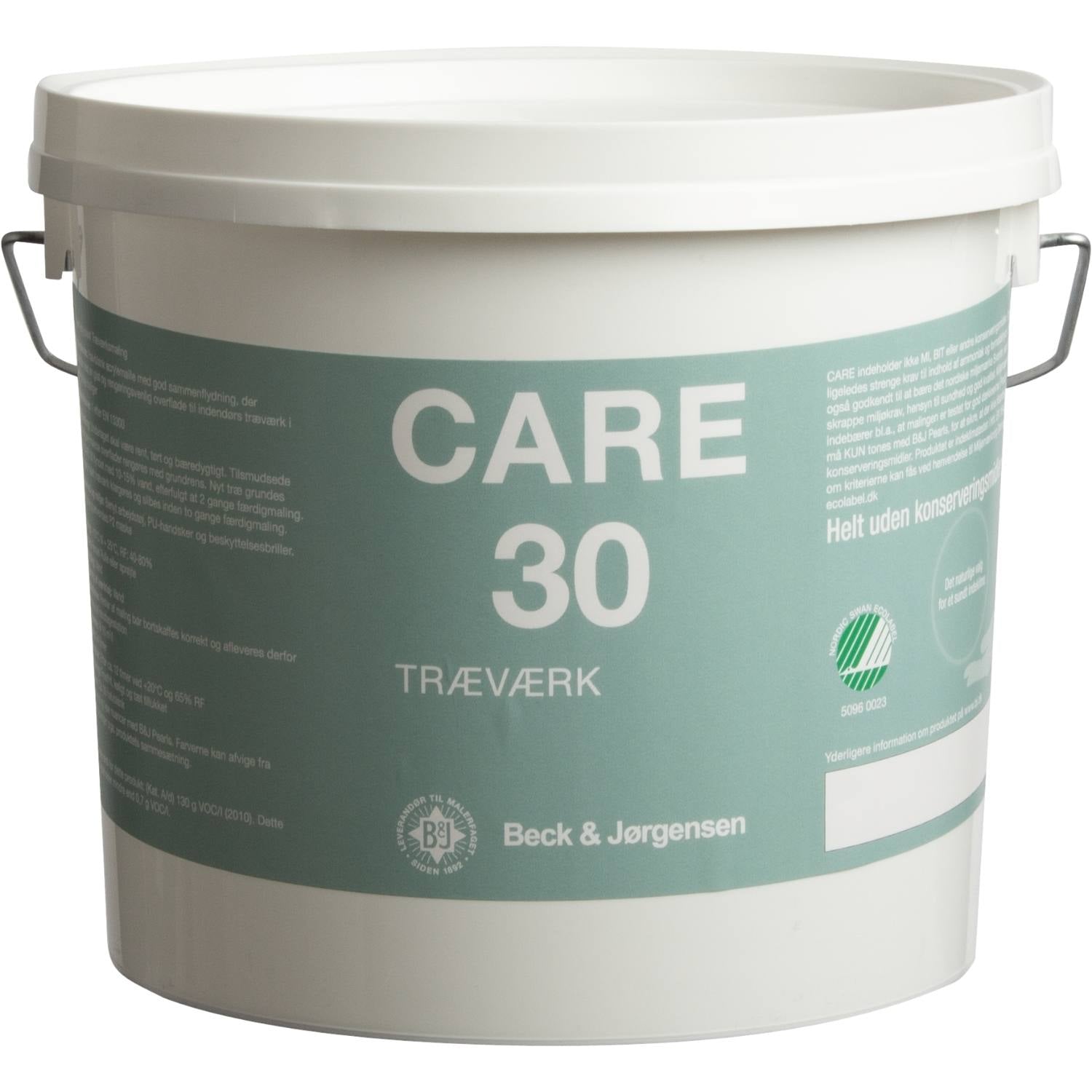 Allergivenlig træværksmaling Hvid, Care 30