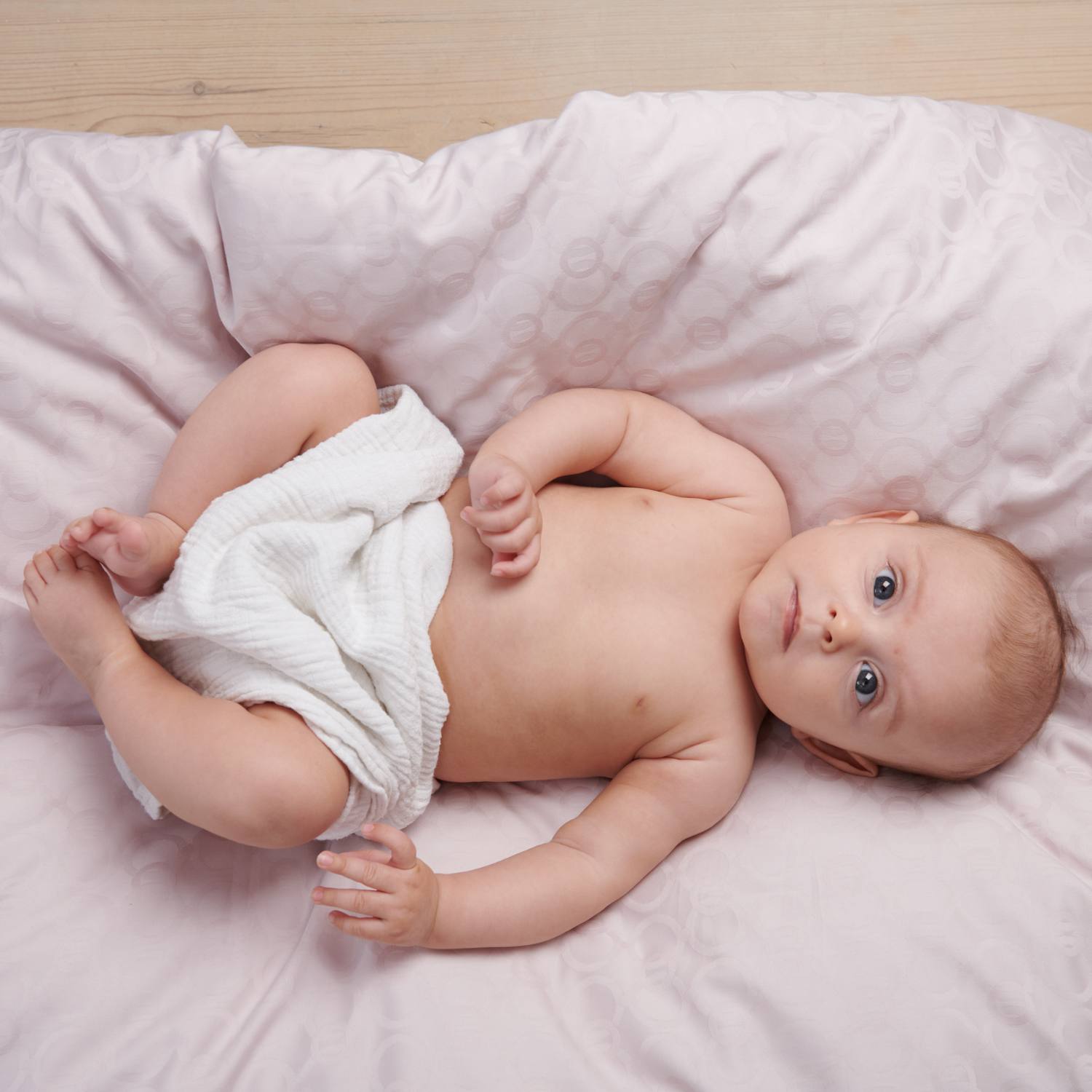Baby Allergivenligt sengetøj Egyptisk bomuldssatin Rose (Høj TC - 400)