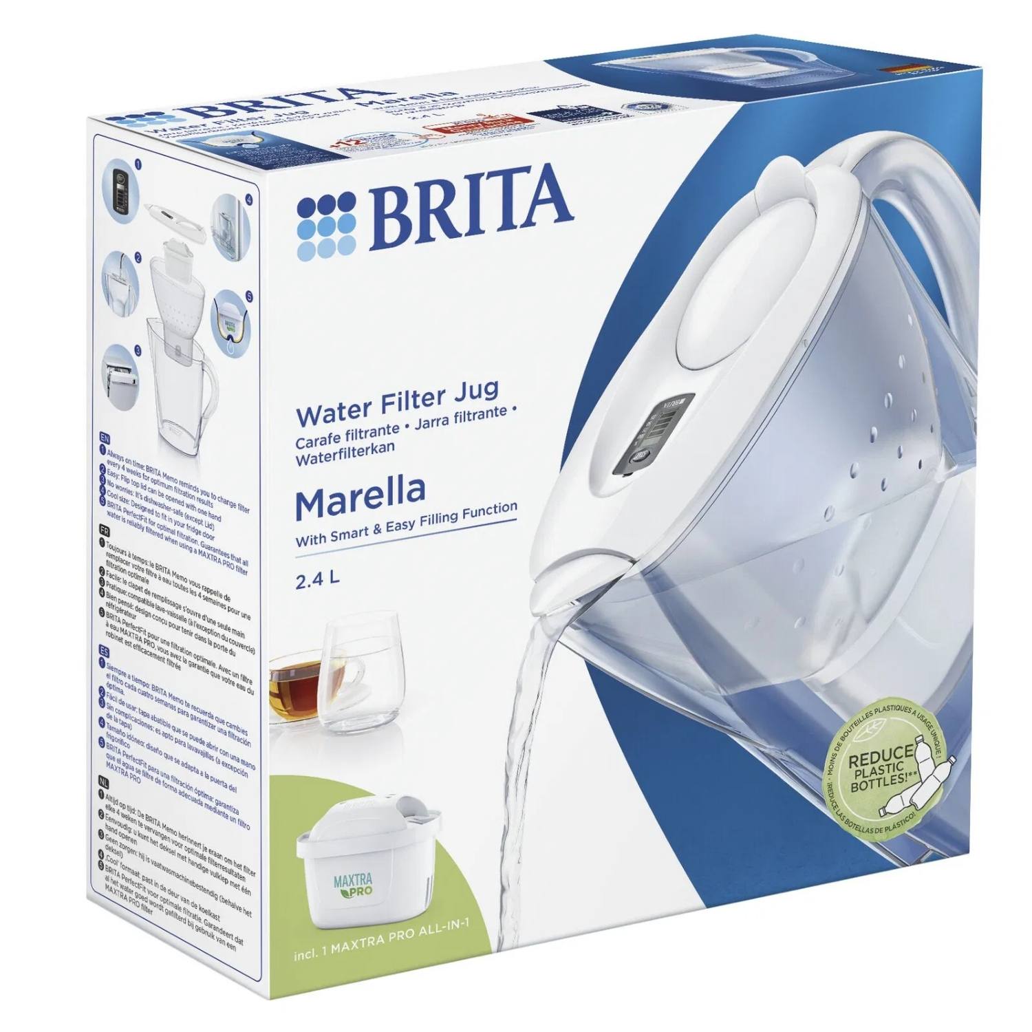Brita Marella Kande Vandfilter Hvid
