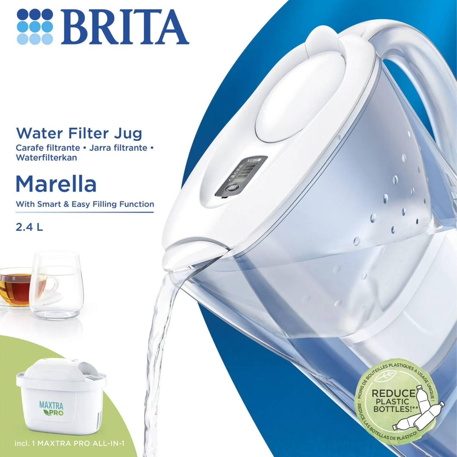 Brita Marella Kande Vandfilter Hvid