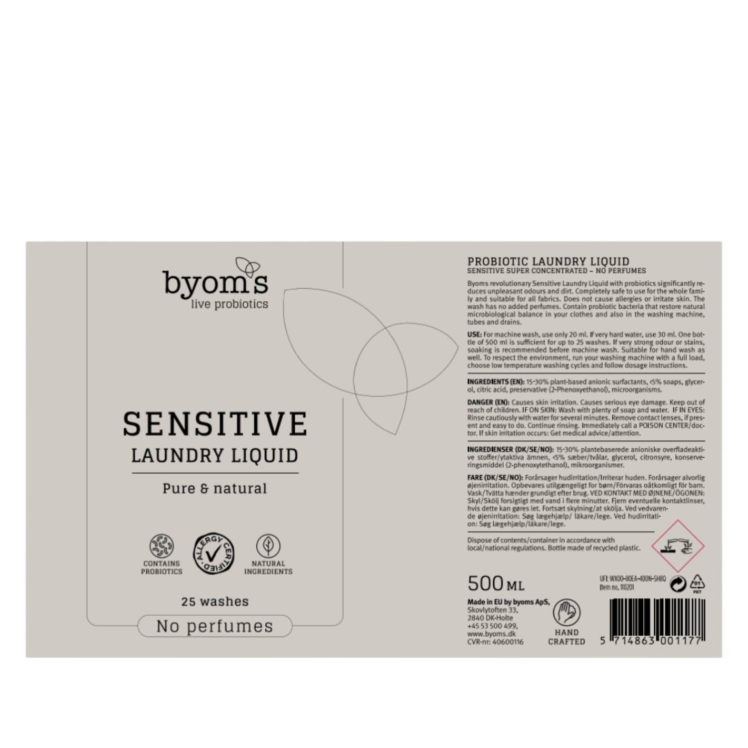 Vaskemiddel, Sensitive Probiotic