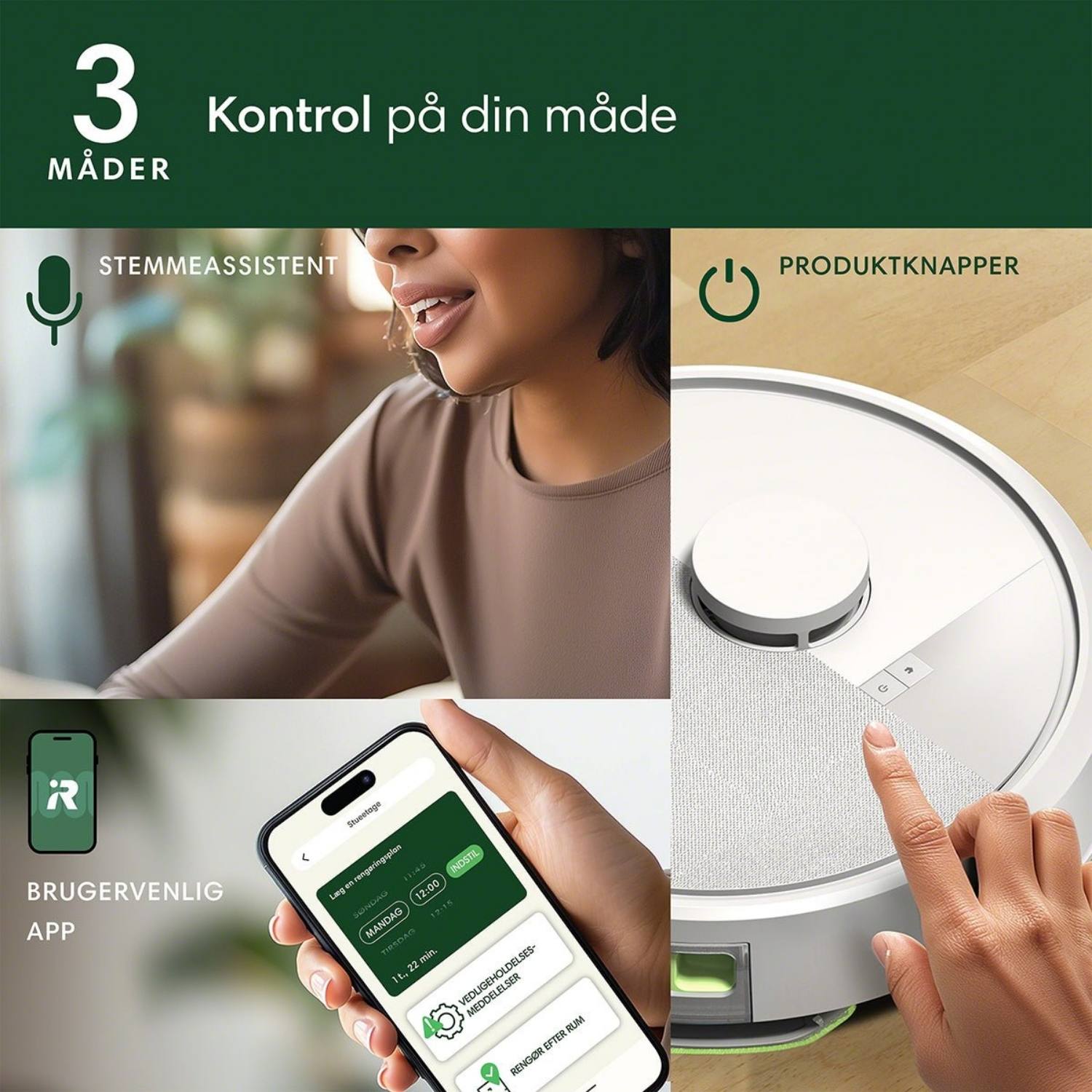 IRobot Roomba Combo 105+ med AutoDock Hvid