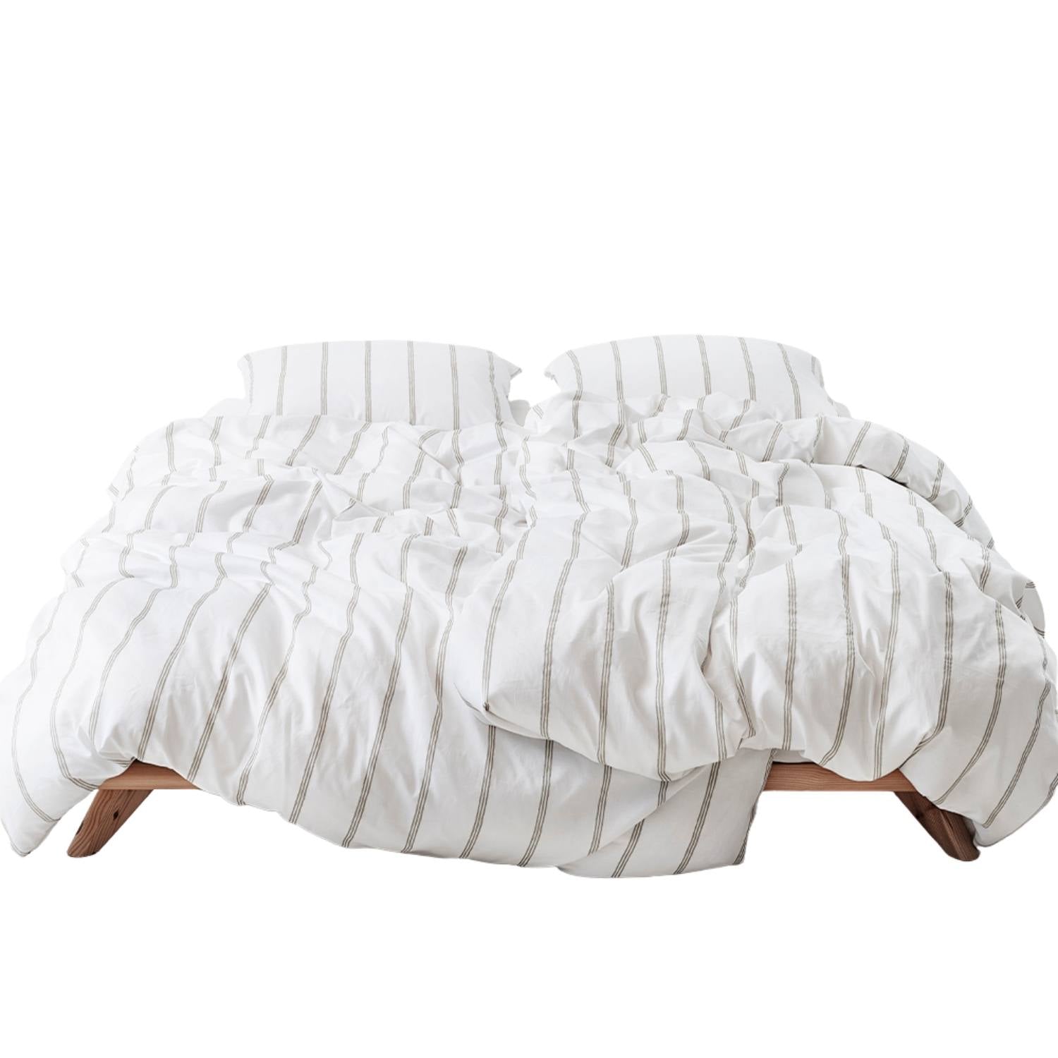 Allergivenligt sengetøj Flow Beige Økologisk GOTS (høj TC - 300)