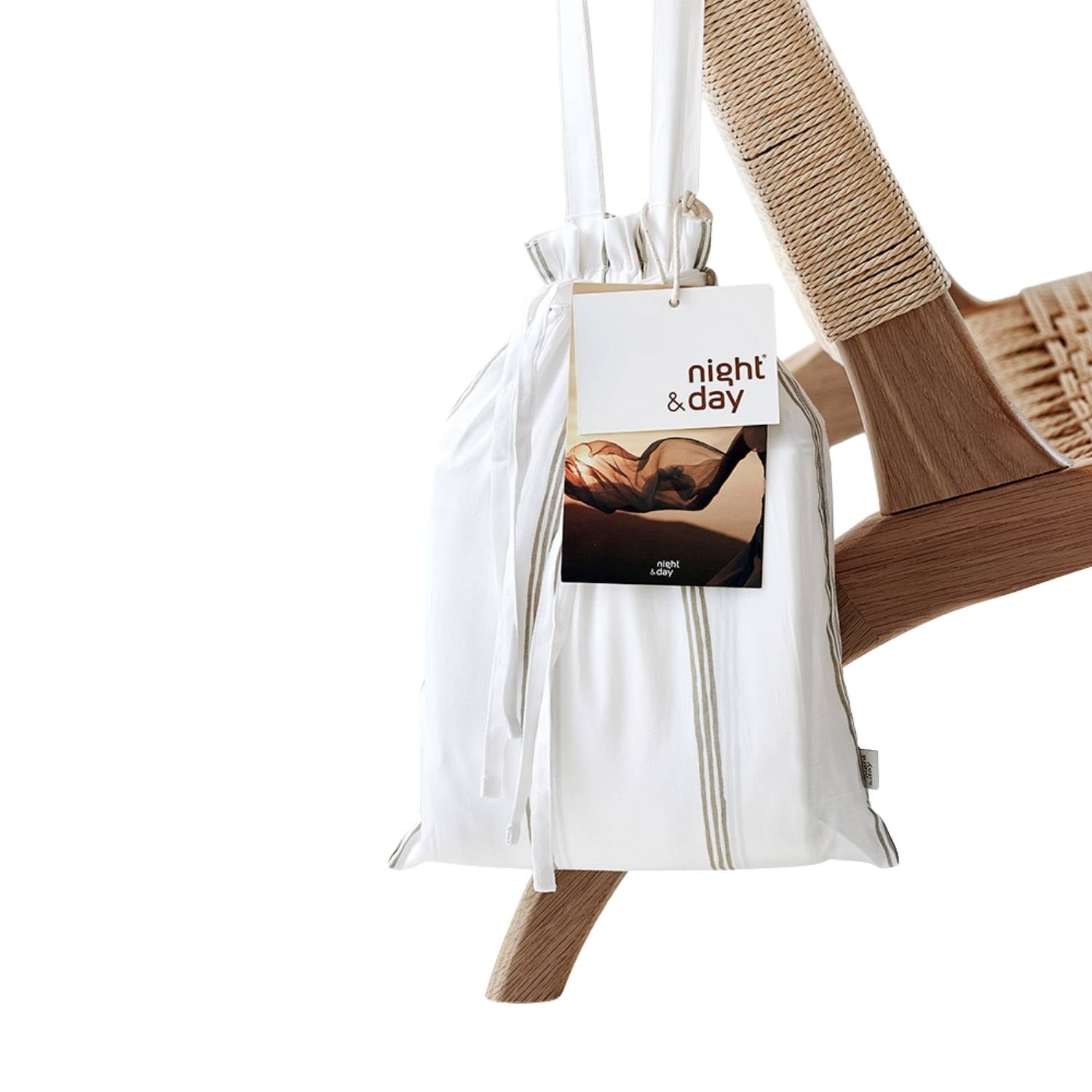 Allergivenligt sengetøj Flow Beige Økologisk GOTS (høj TC - 300)