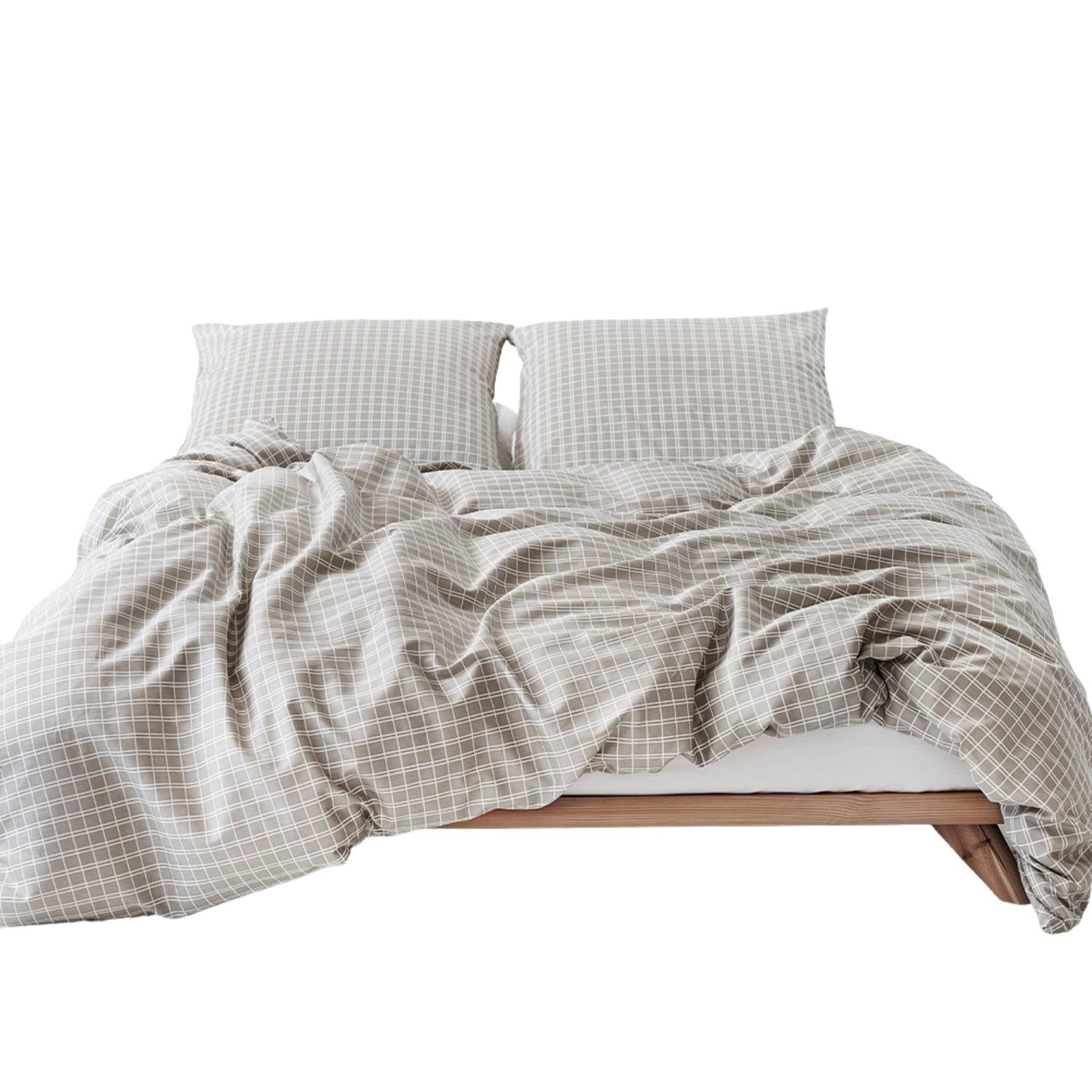 Allergivenligt sengetøj Snooze Beige Økologisk GOTS (høj TC - 300)