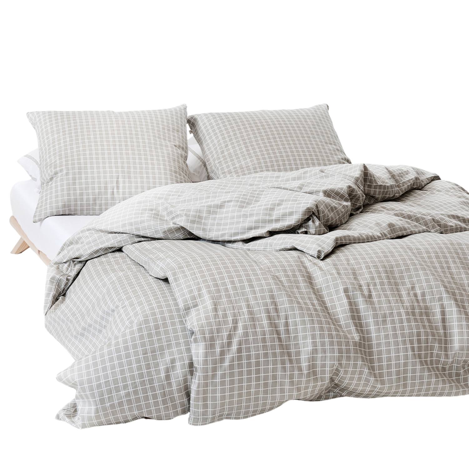 Allergivenligt sengetøj Snooze Beige Økologisk GOTS (høj TC - 300)