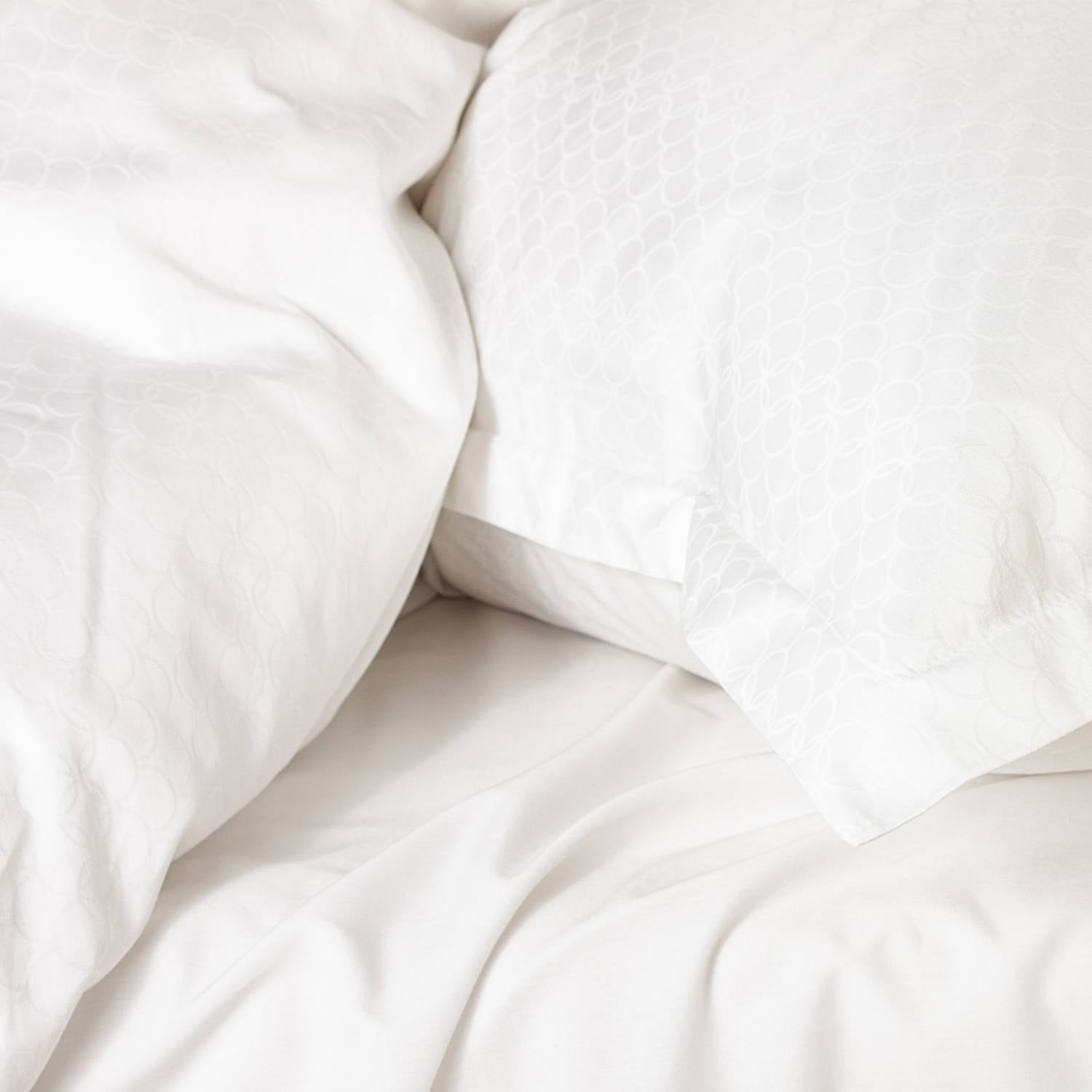 Allergivenligt sengetøj Opal Hvid (høj TC - 300)