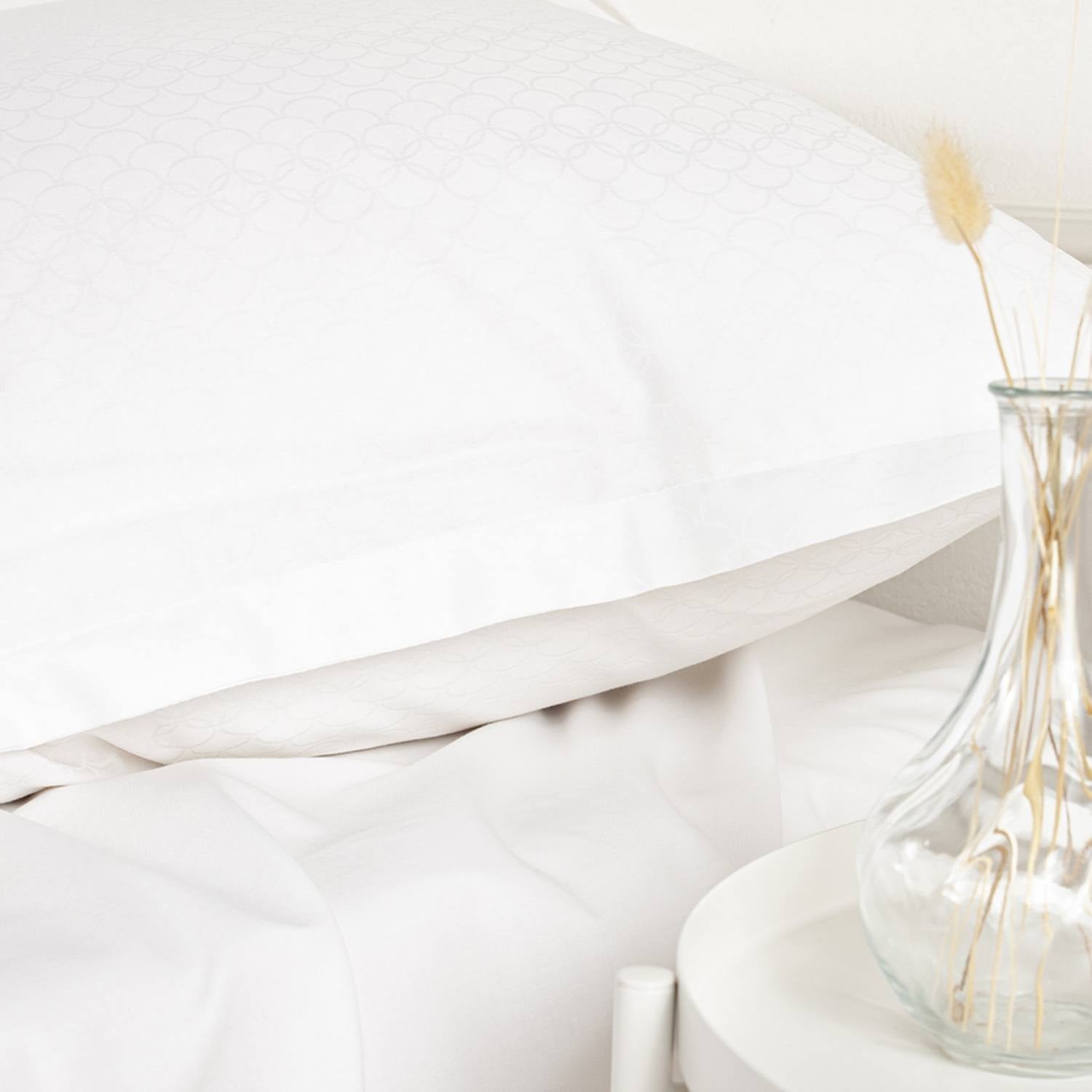 Allergivenligt sengetøj Opal Hvid (høj TC - 300)