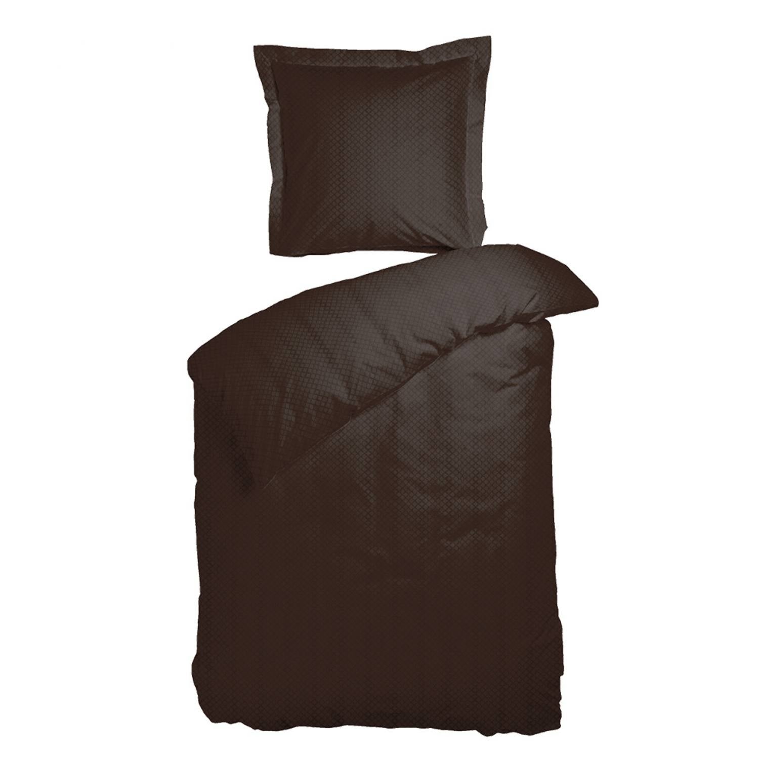 Allergivenligt sengetøj Opal Mocca (høj TC - 300)