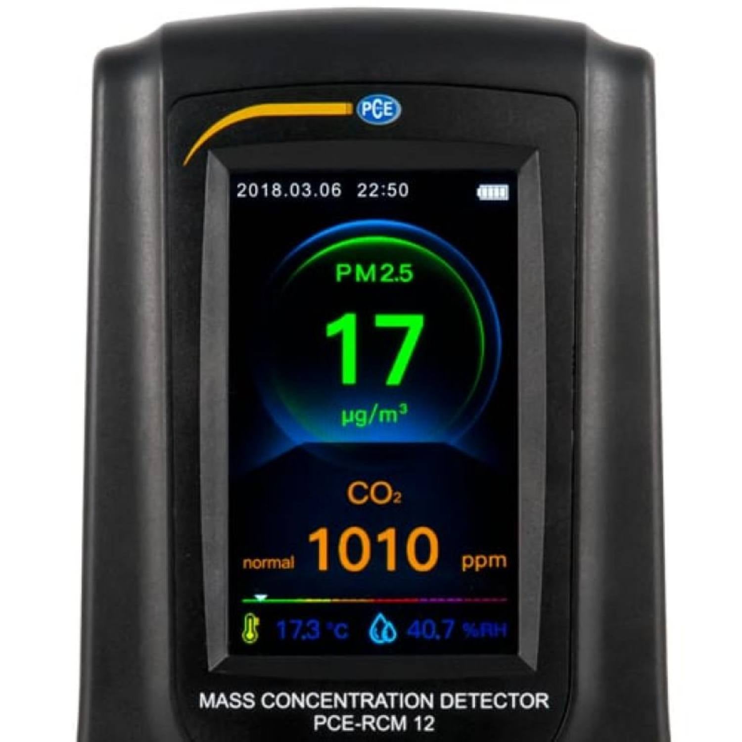 Luftkvalitetsmåler - CO₂, TVOC, PM2.5, PM10, temperatur og luftfugtighed