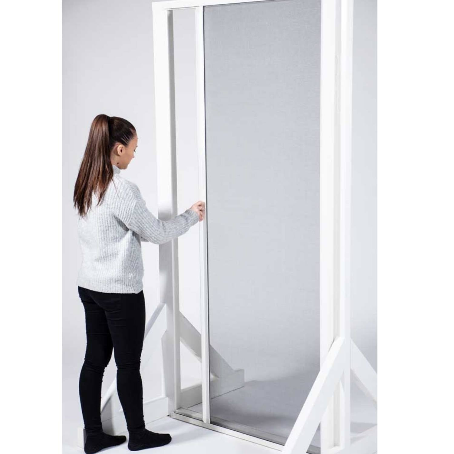 Pollennet til rulledør, Hvid