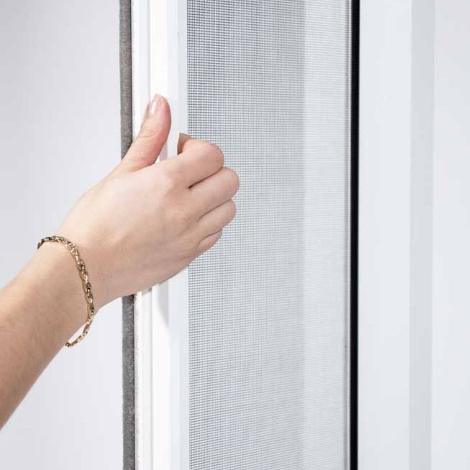 Pollennet til rulledør, Hvid