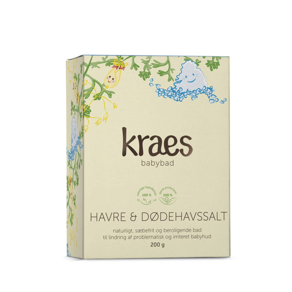 KRAES bad m. havre & dødehavssalt 200 g (alternativ til sæbe der udtørrer)